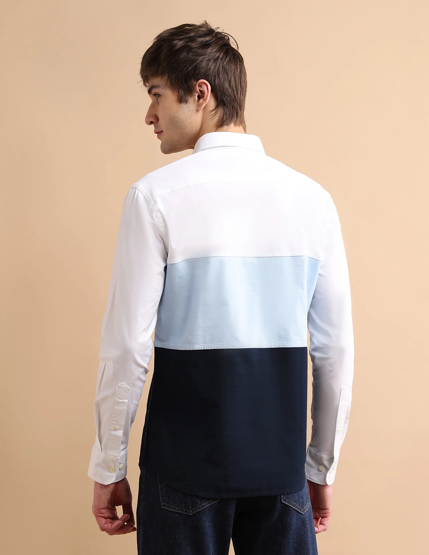 Colour Block Oxford Shirt - Image 5