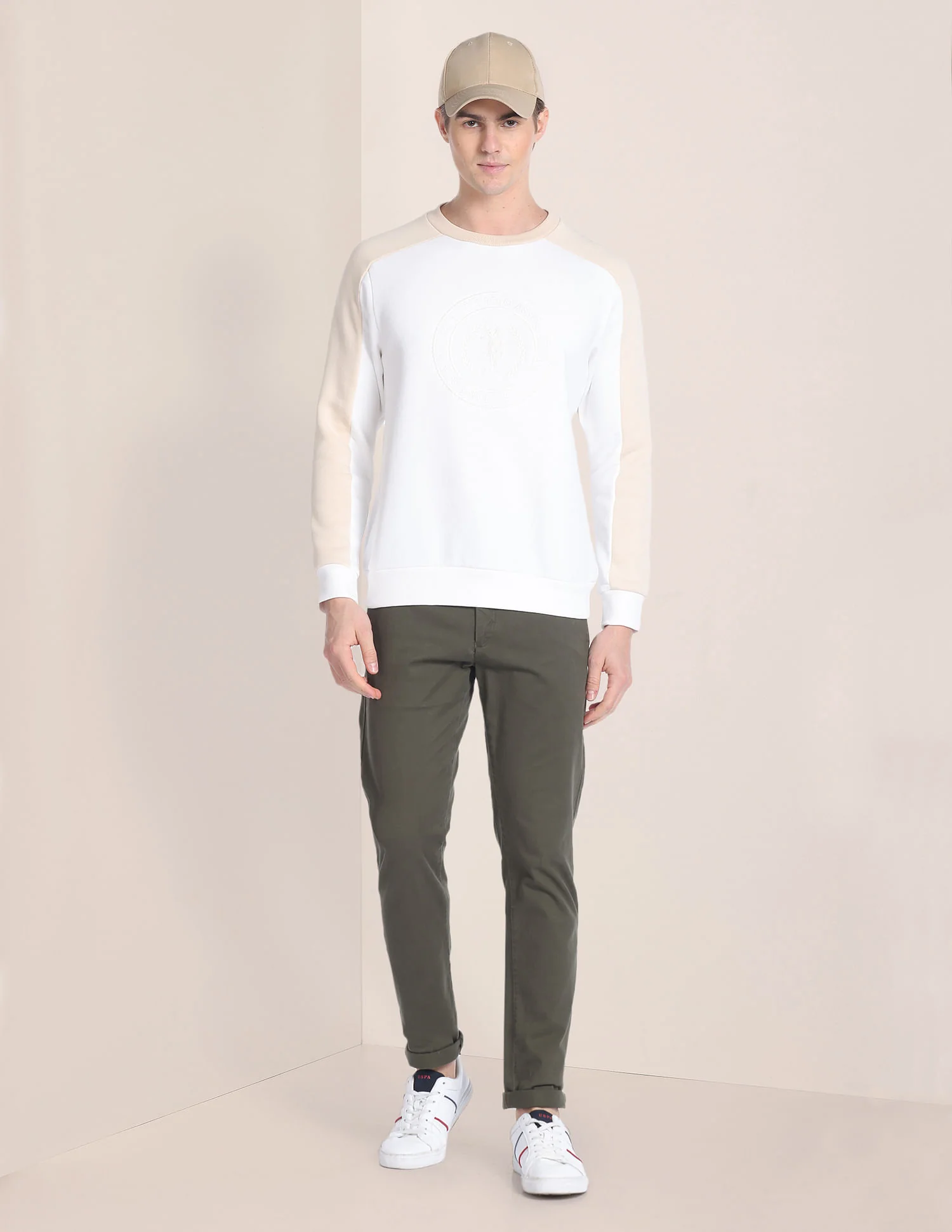 Colour Block Panelled Sweatshirt - Image 3