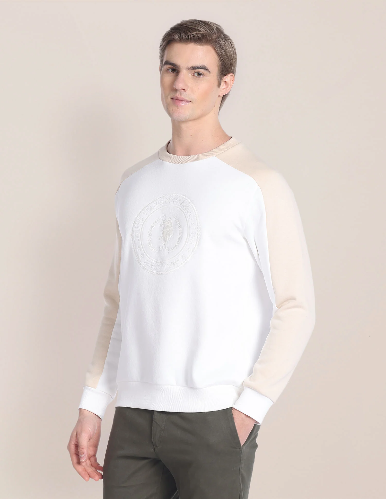 Colour Block Panelled Sweatshirt - Image 4