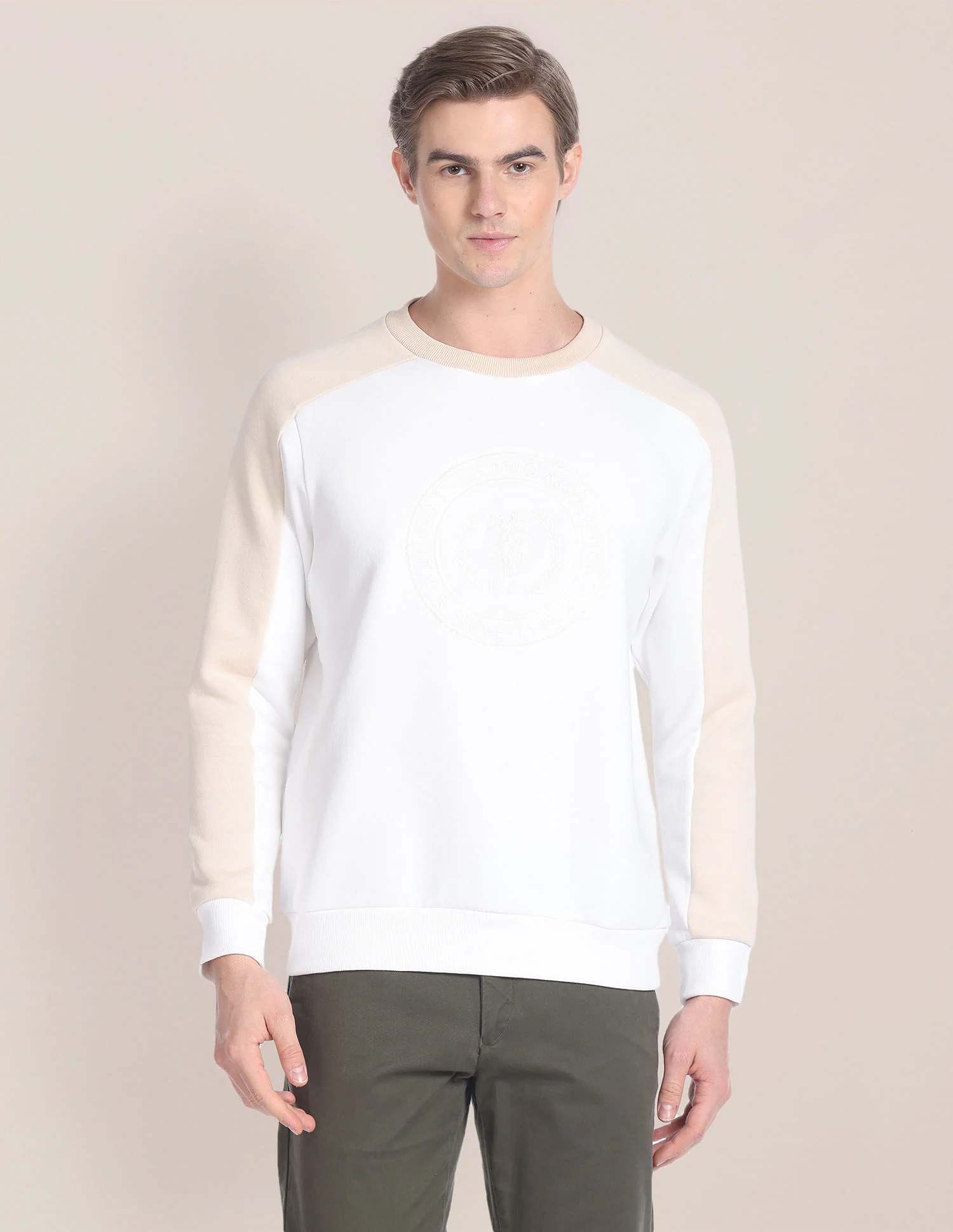 Colour Block Panelled Sweatshirt - Image 6