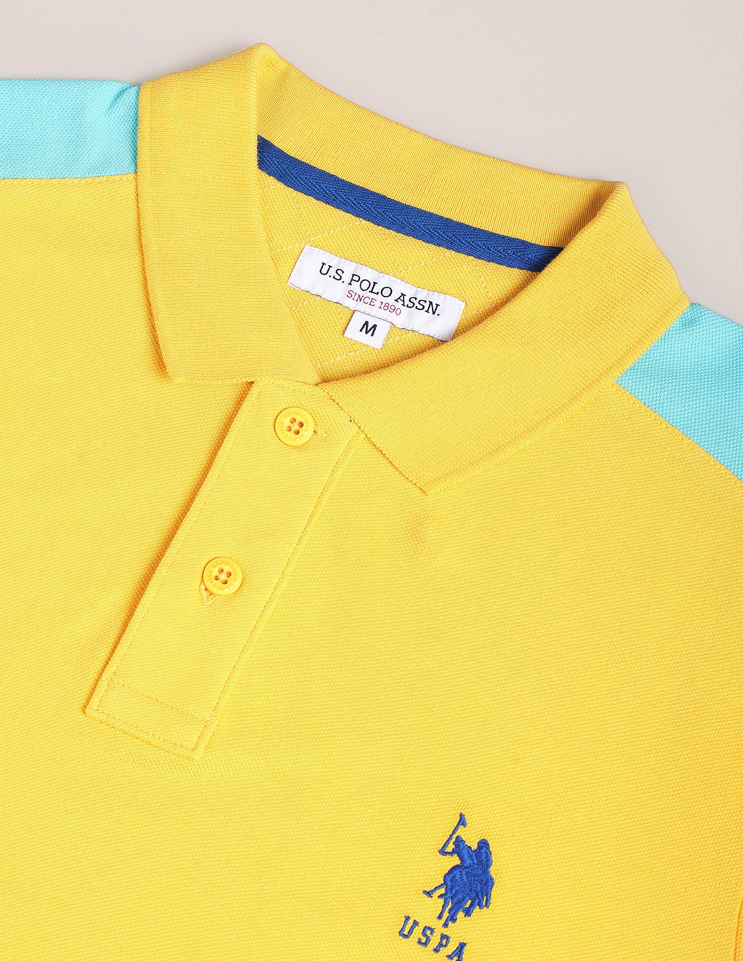 Colour Block Pique Polo Shirt - Image 2