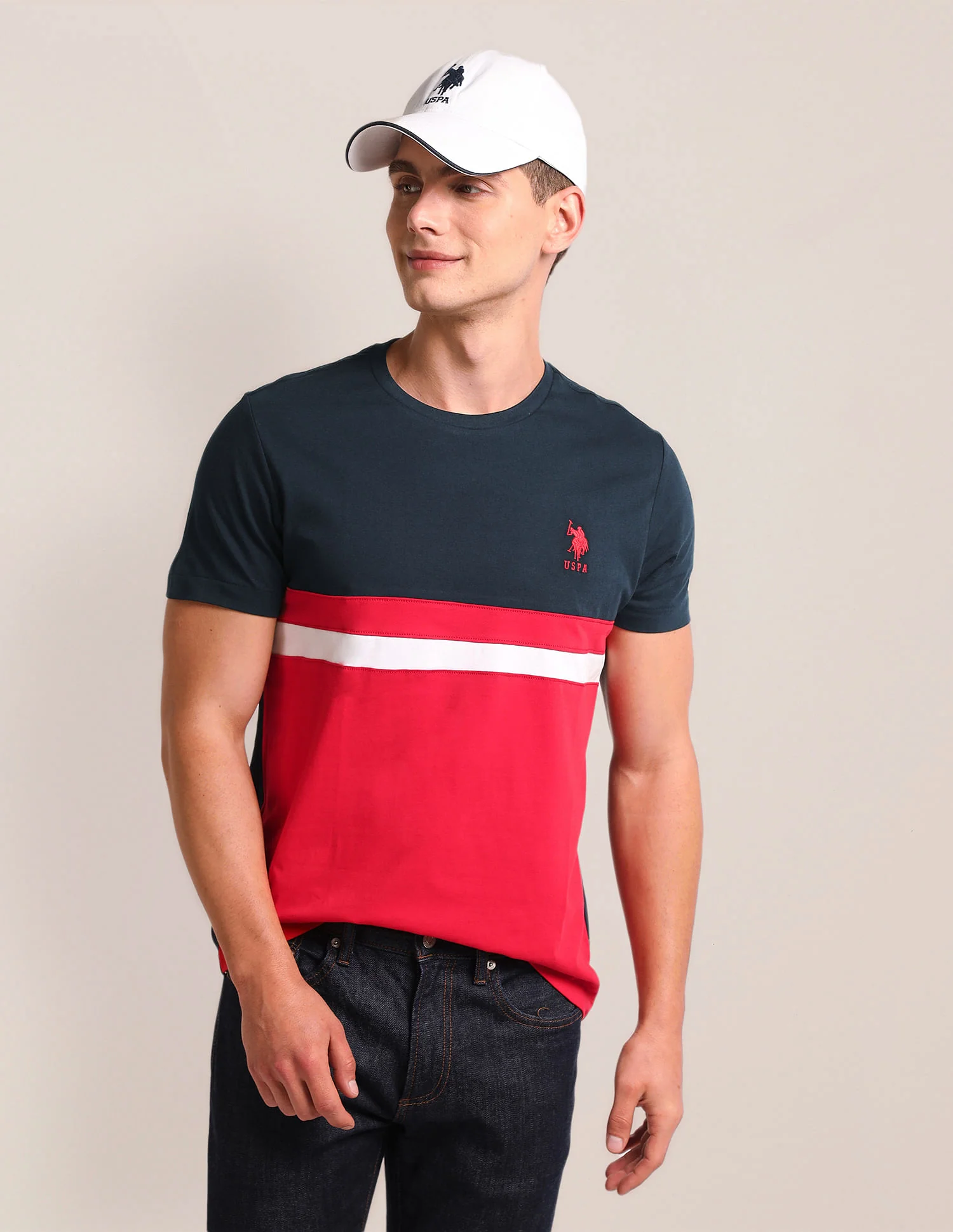 Colour Block Slim Fit T-Shirt