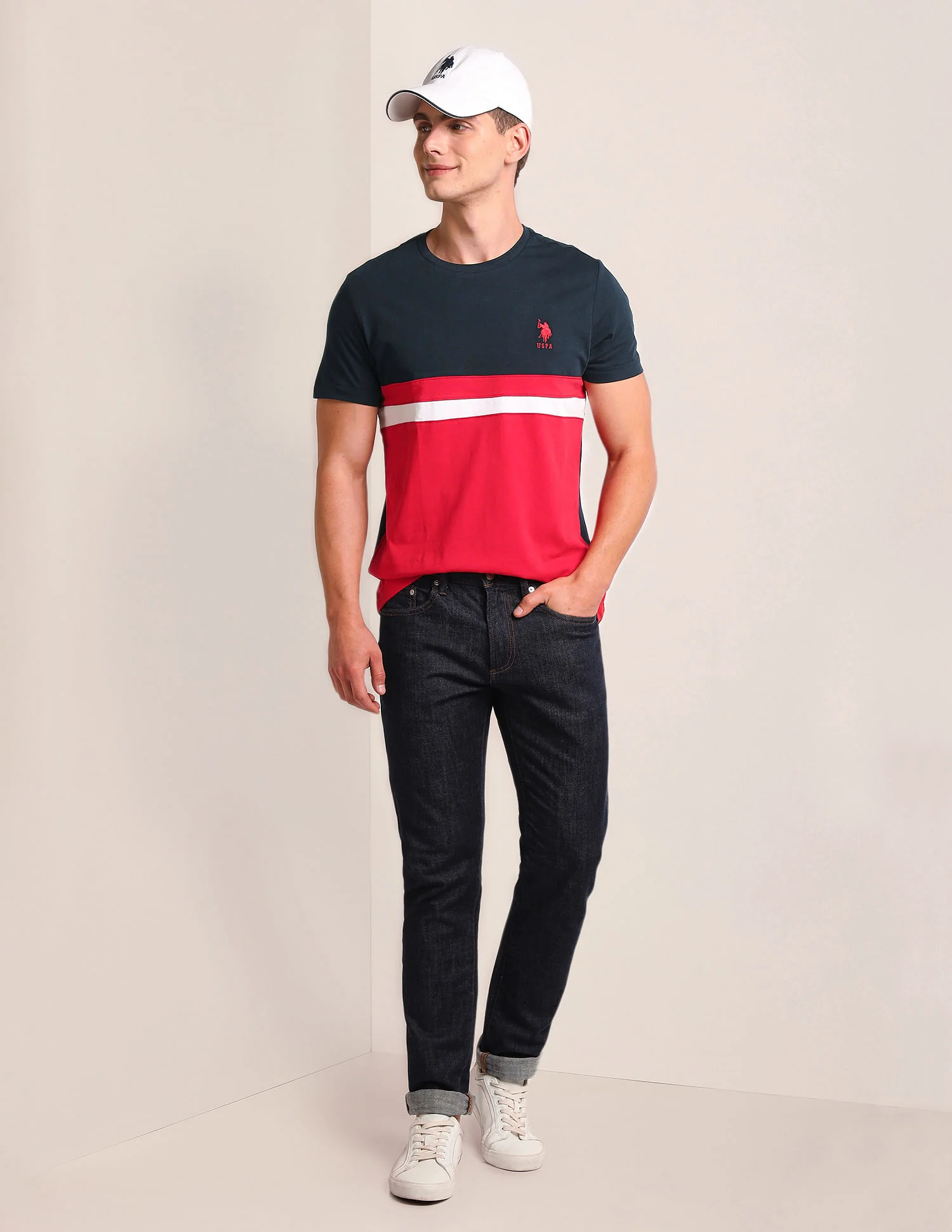 Colour Block Slim Fit T-Shirt - Image 3