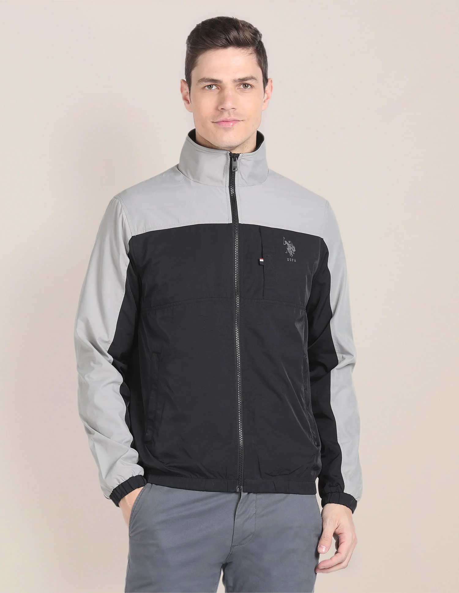 Colour Block Windcheater Jacket - Image 6