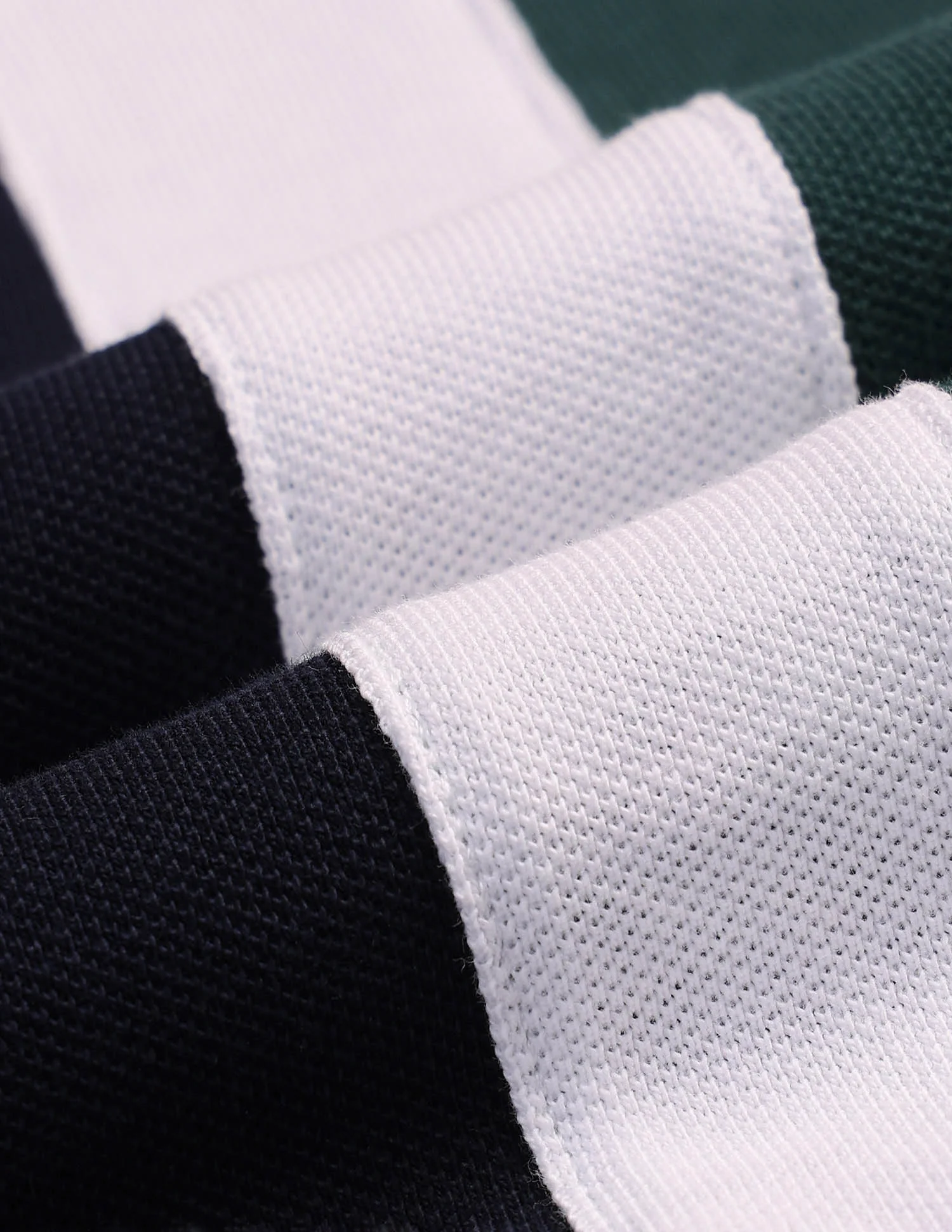 Colour Block Zipper Polo Shirt - Image 2