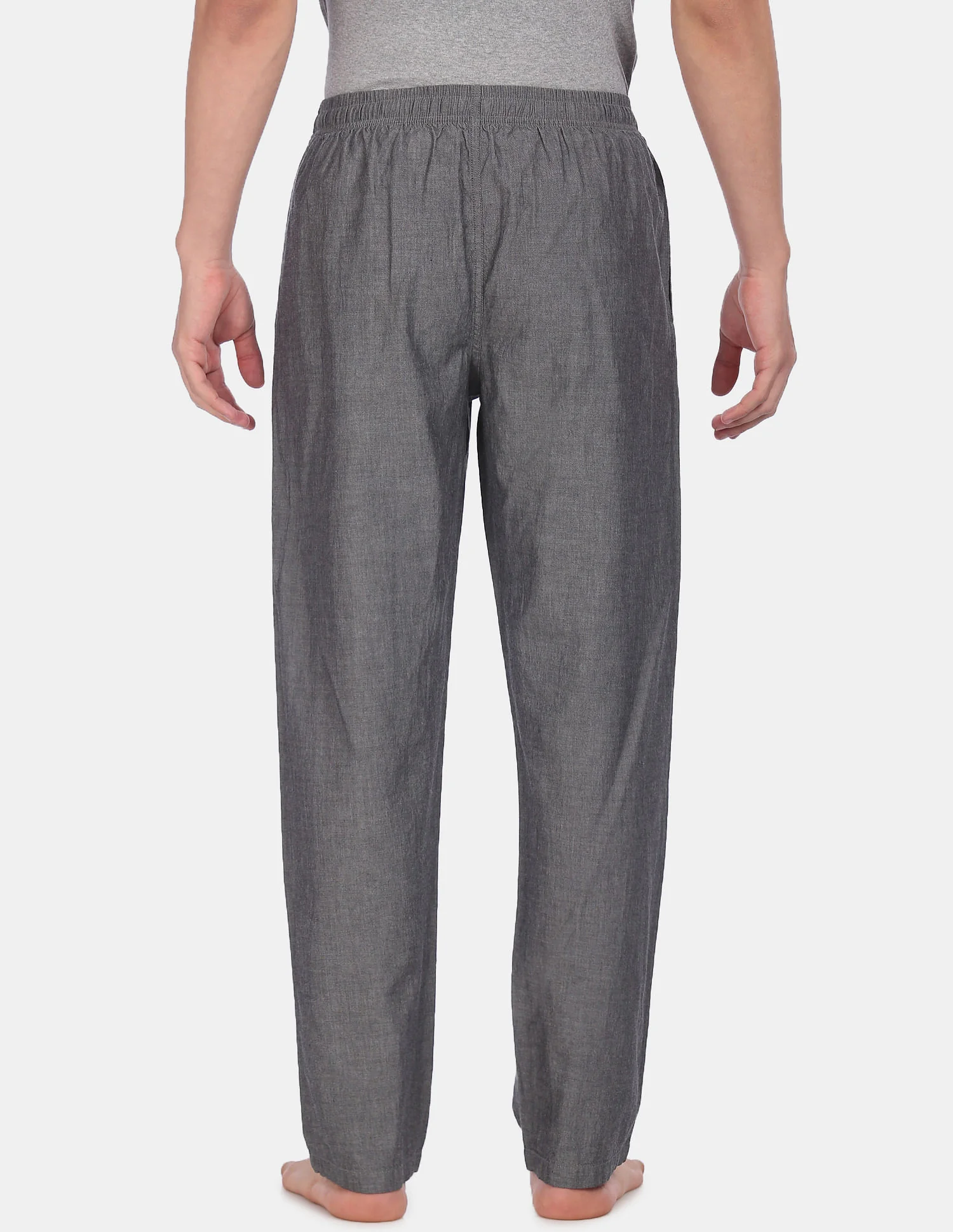 Comfort Fit Solid Cotton I658 Lounge Pants - Pack Of 1 - Image 4