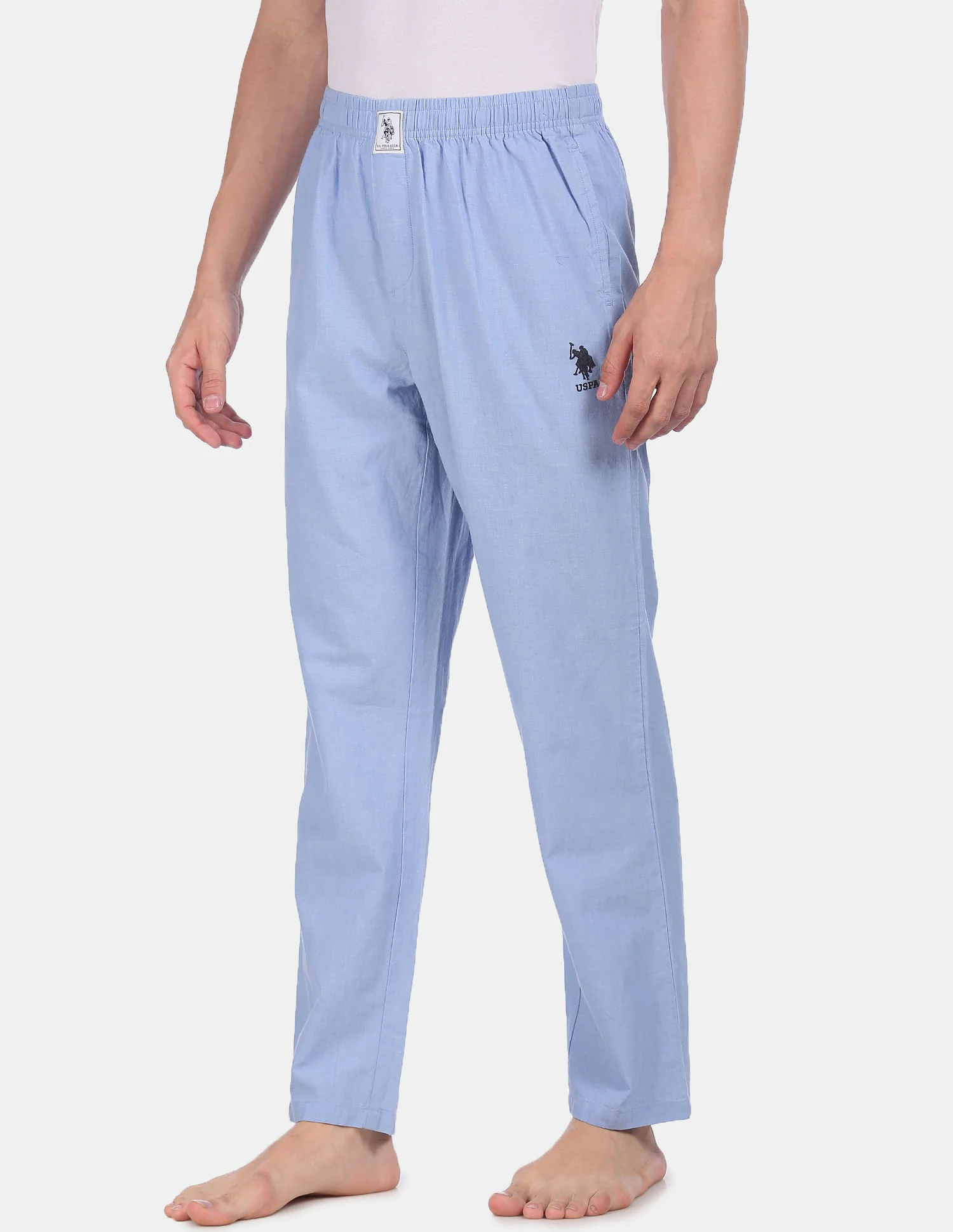 Comfort Fit Solid Cotton I658 Lounge Pants - Pack Of 1 - Image 3