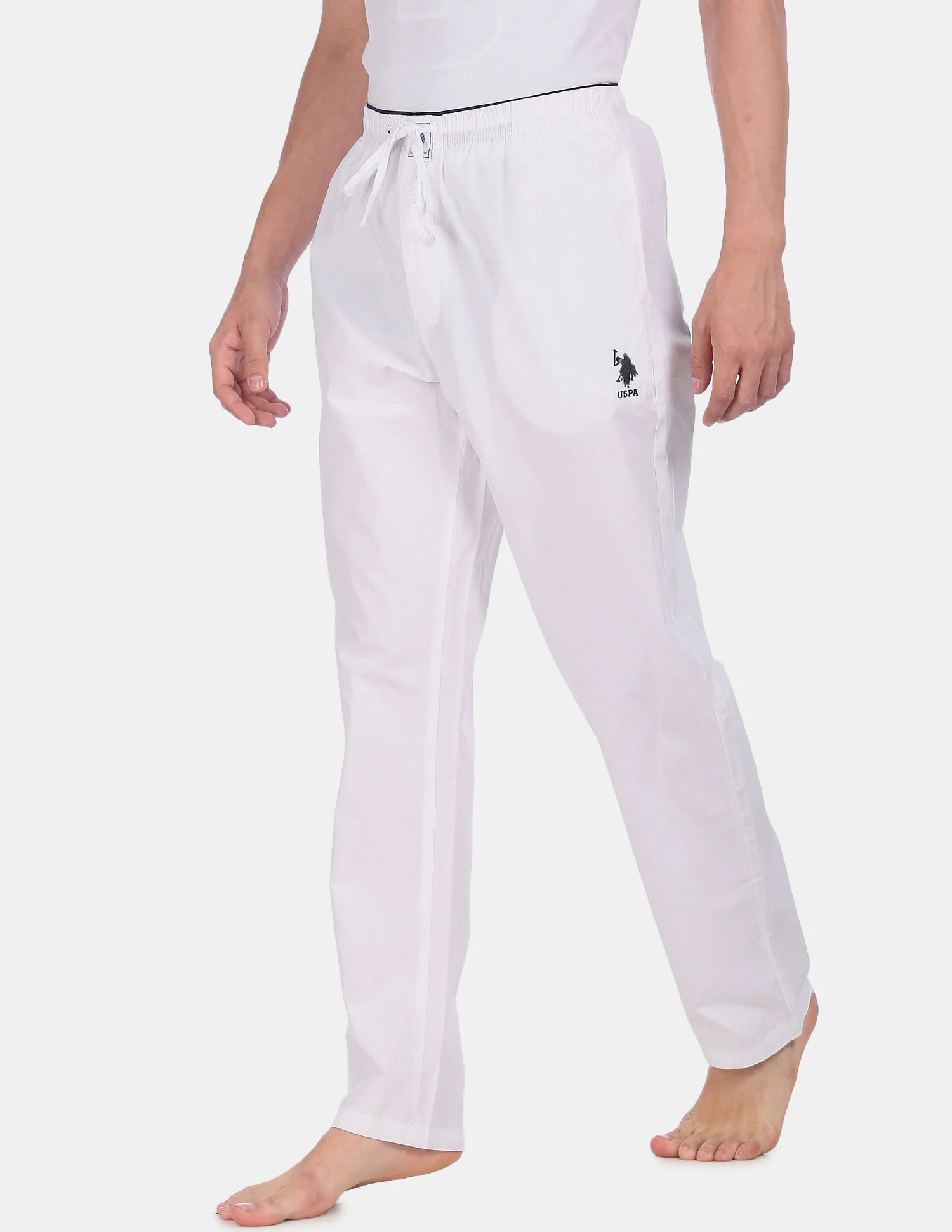 Comfort Fit Solid Cotton I690 Lounge Pants - Pack Of 1 - Image 3