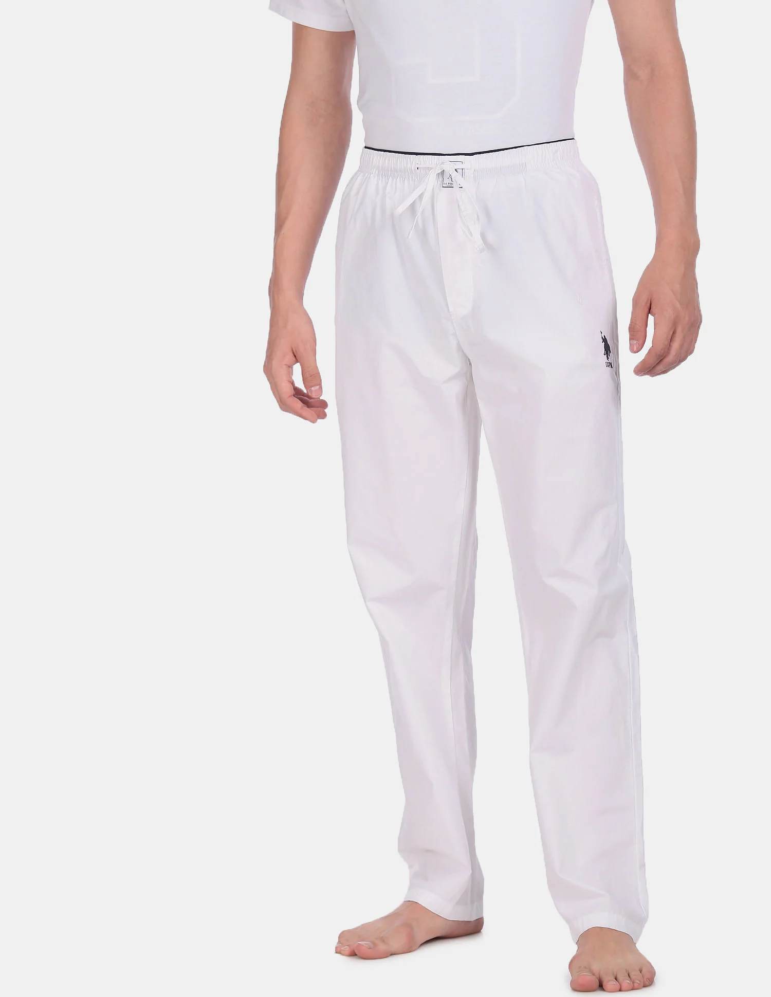 Comfort Fit Solid Cotton I690 Lounge Pants - Pack Of 1 - Image 6