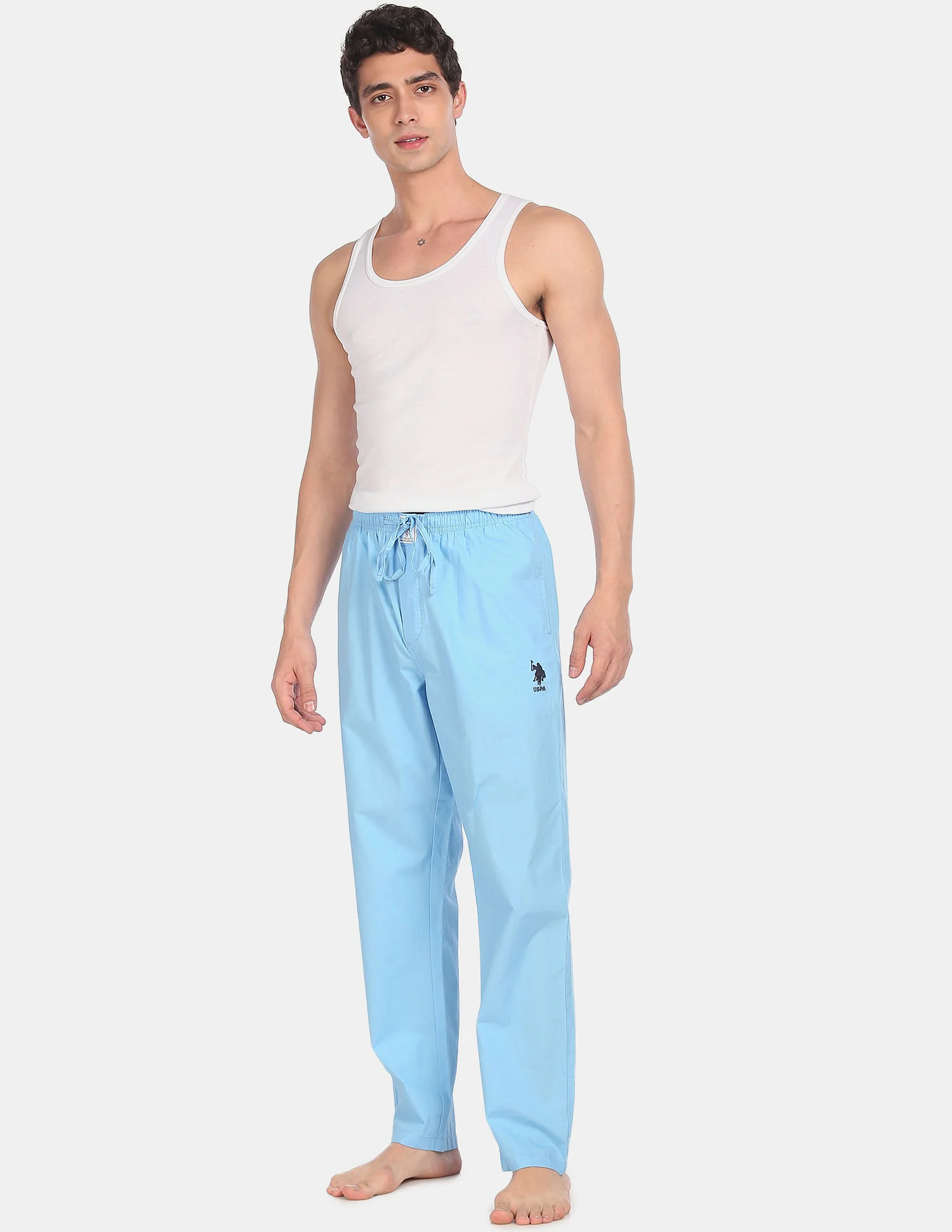 Comfort Fit Solid Cotton I690 Lounge Pants - Pack Of 1 - Image 2