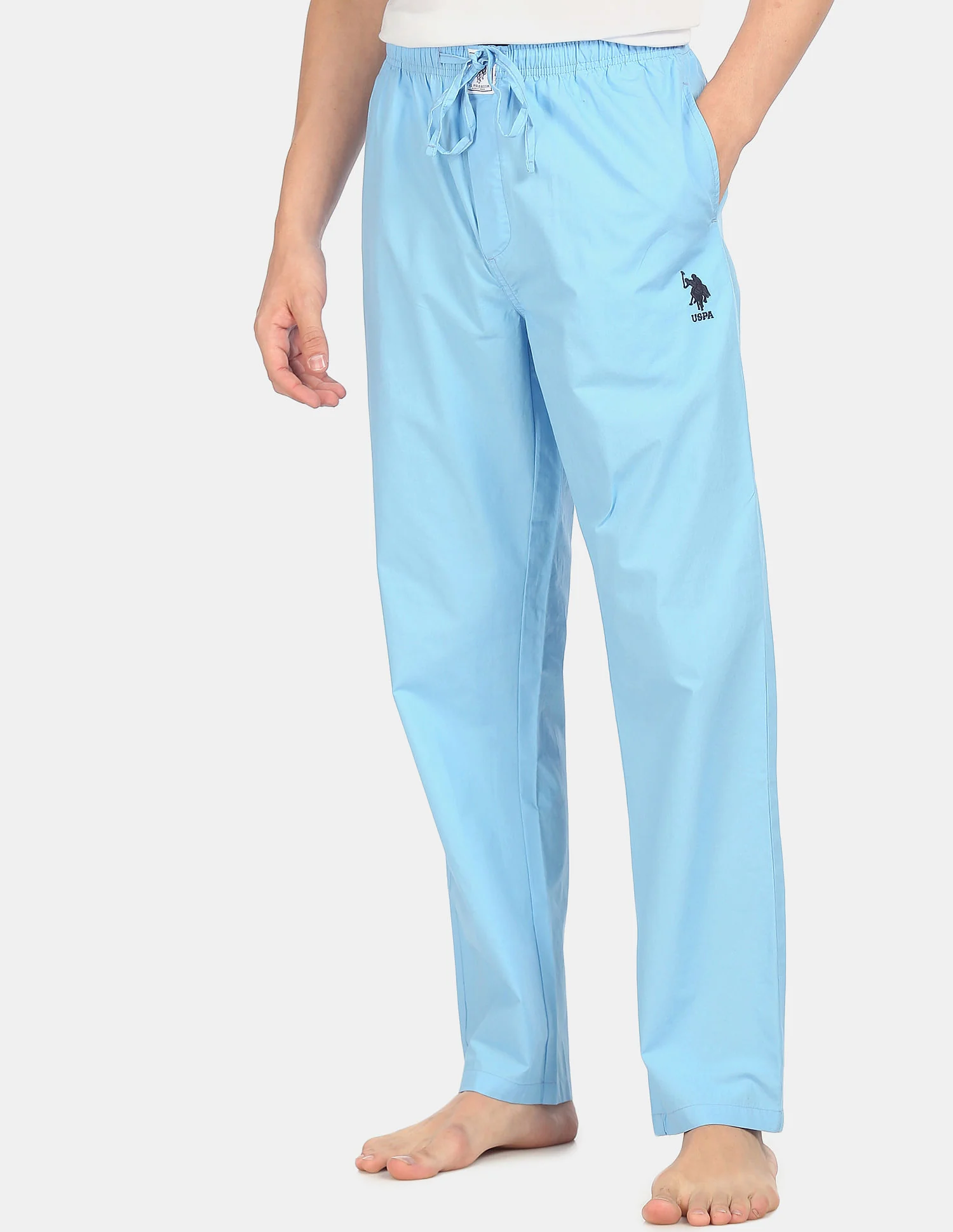 Comfort Fit Solid Cotton I690 Lounge Pants - Pack Of 1 - Image 6
