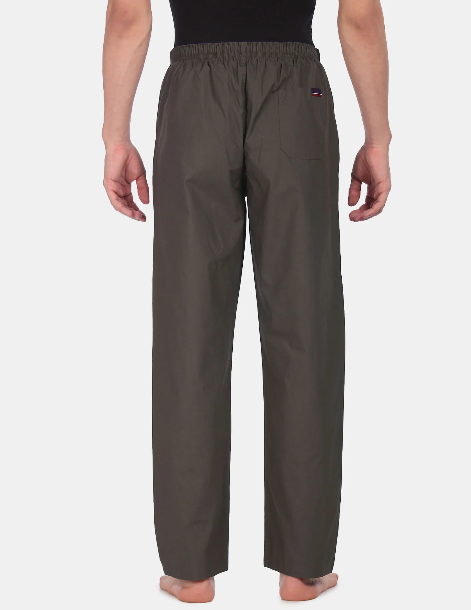 Comfort Fit Solid Cotton I690 Lounge Pants - Pack Of 1 - Image 4