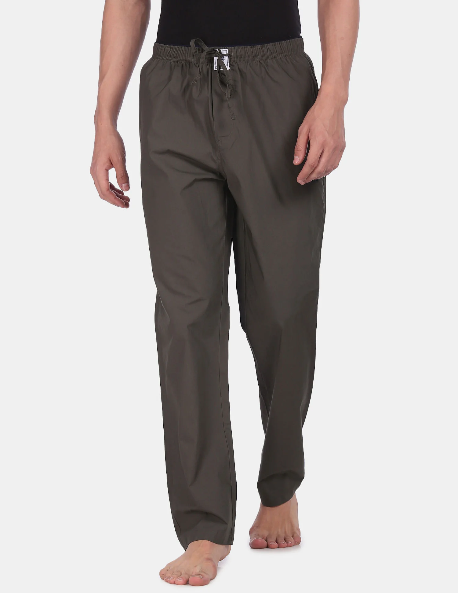 Comfort Fit Solid Cotton I690 Lounge Pants - Pack Of 1 - Image 6