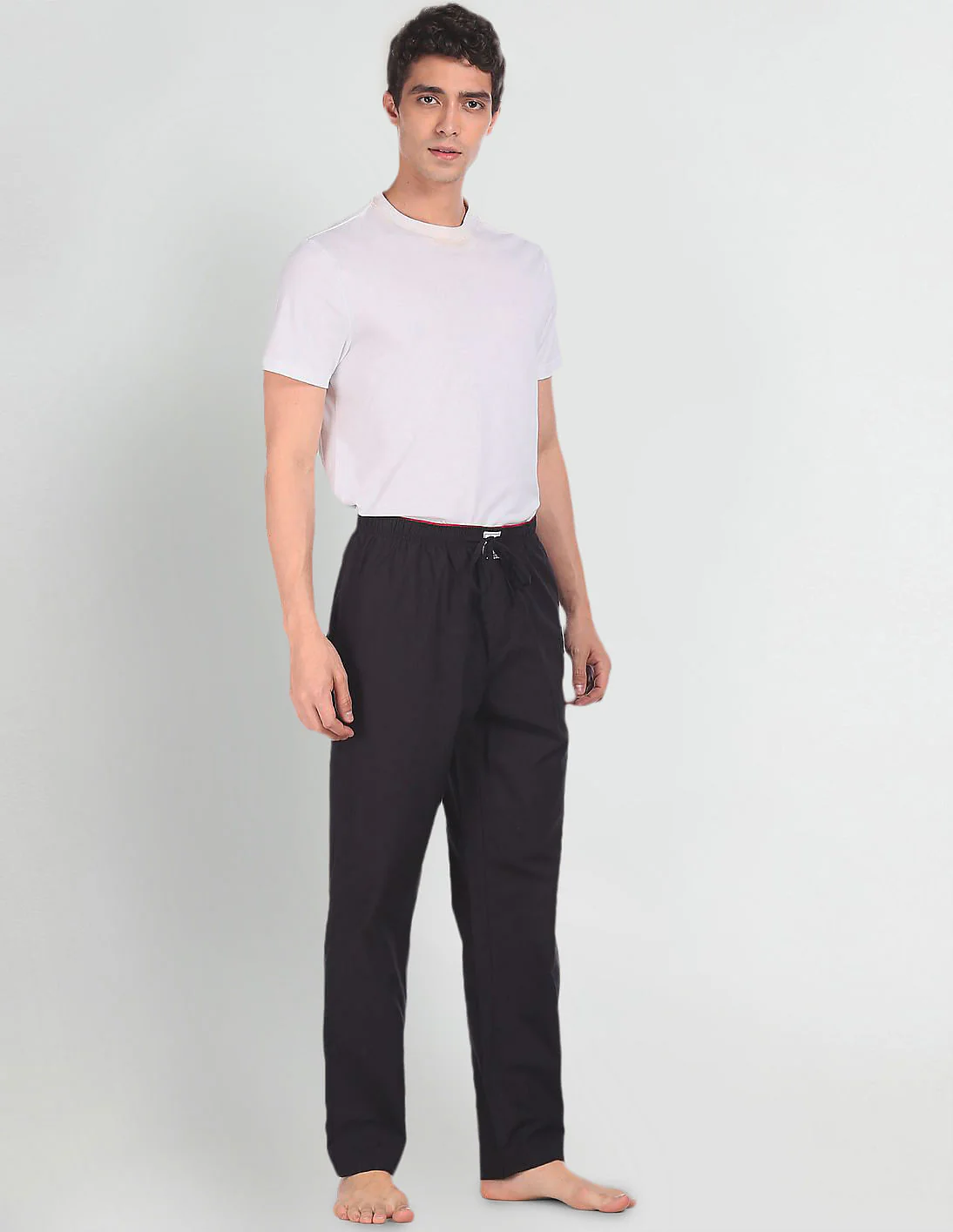 Comfort Fit Solid Cotton I690 Lounge Pants - Pack Of 1 - Image 2
