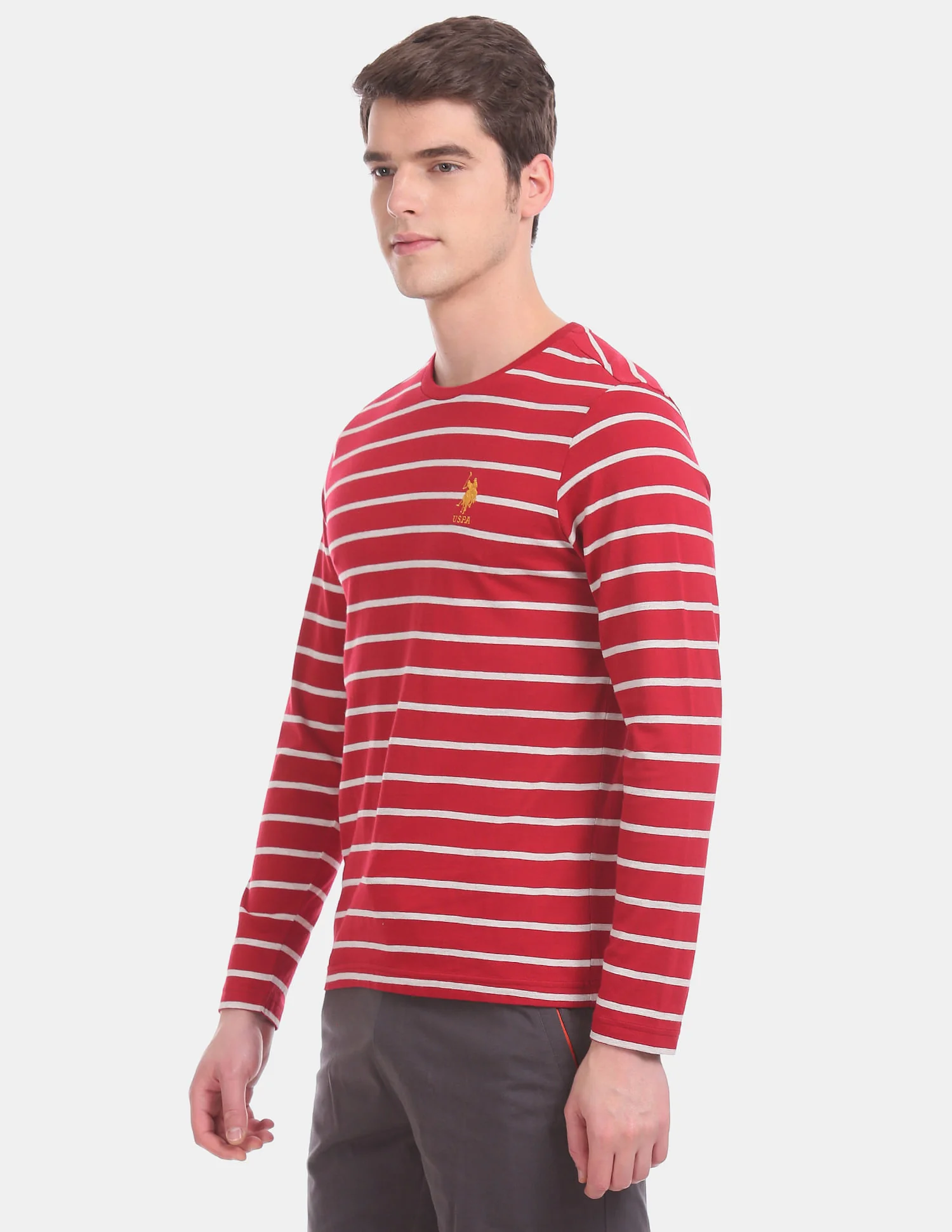 Comfort Fit Stripe Cotton I689 Lounge T-Shirt - Pack Of 1 - Image 3
