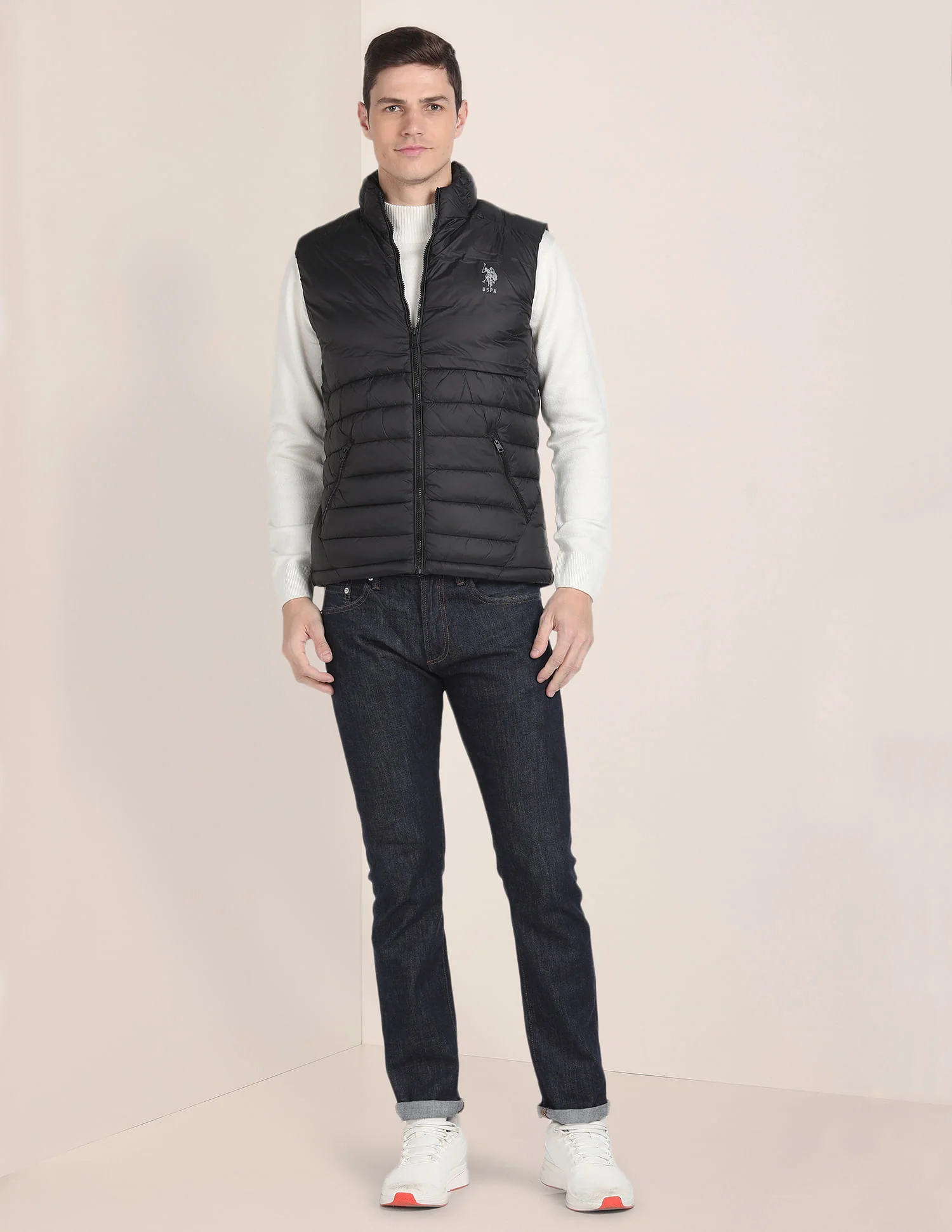Concealed Hood Sleeveless Jacket - Image 3