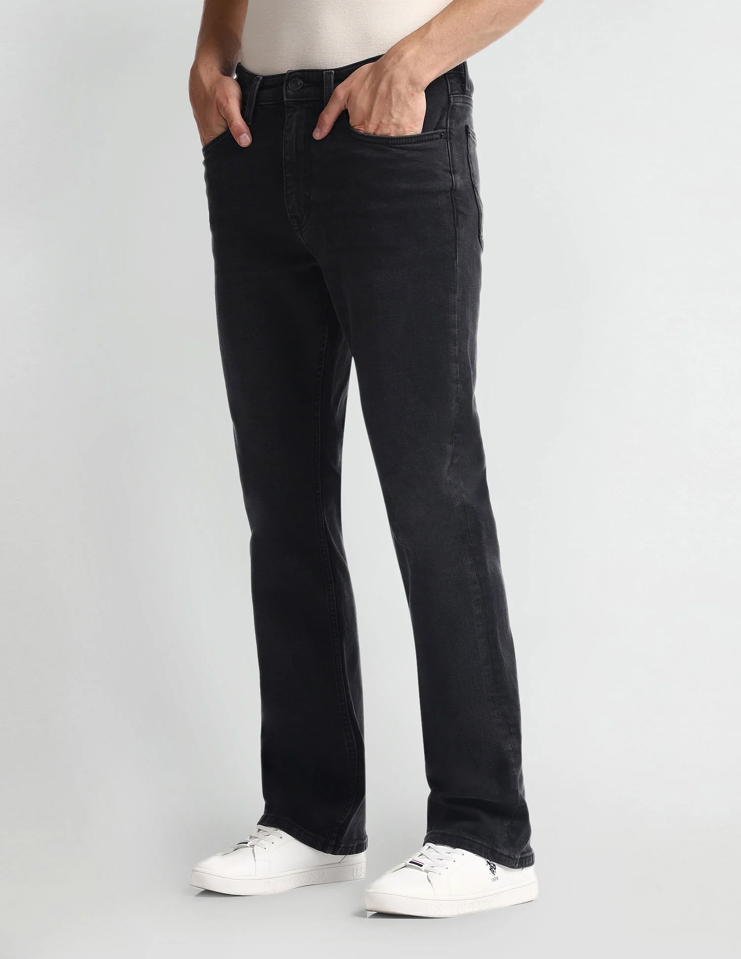 Connor Bootcut Fit Black Jeans