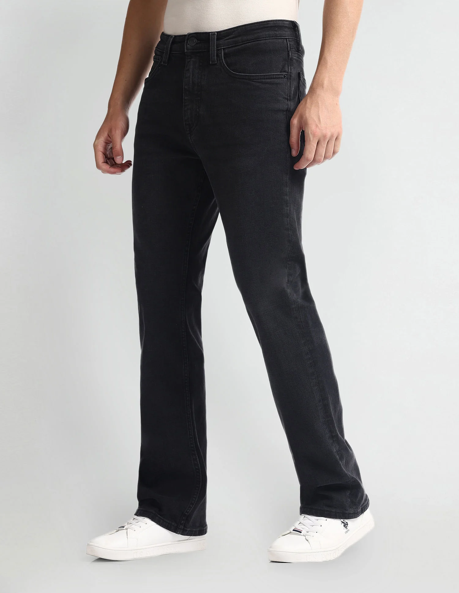 Connor Bootcut Fit Black Jeans - Image 4