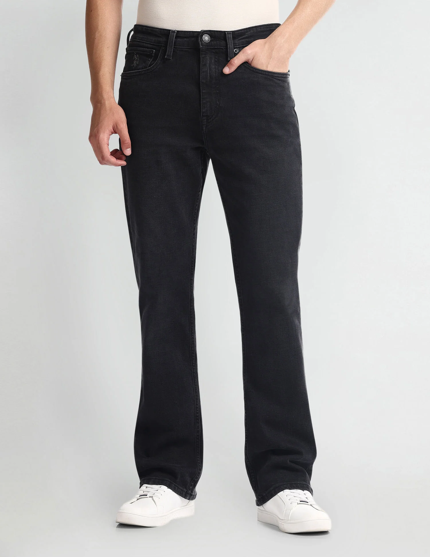 Connor Bootcut Fit Black Jeans - Image 6