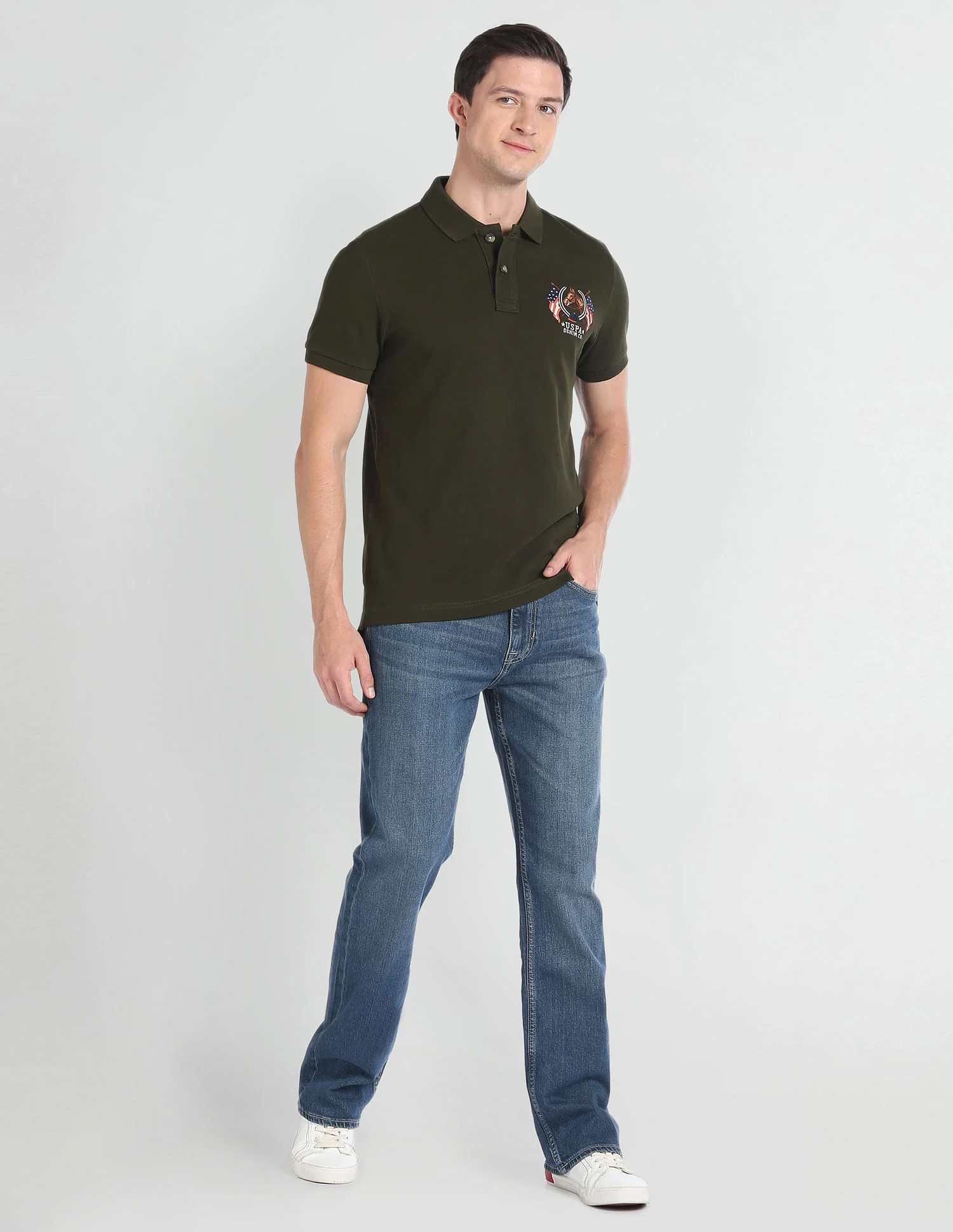 Connor Bootcut Fit Blue Jeans - Image 3