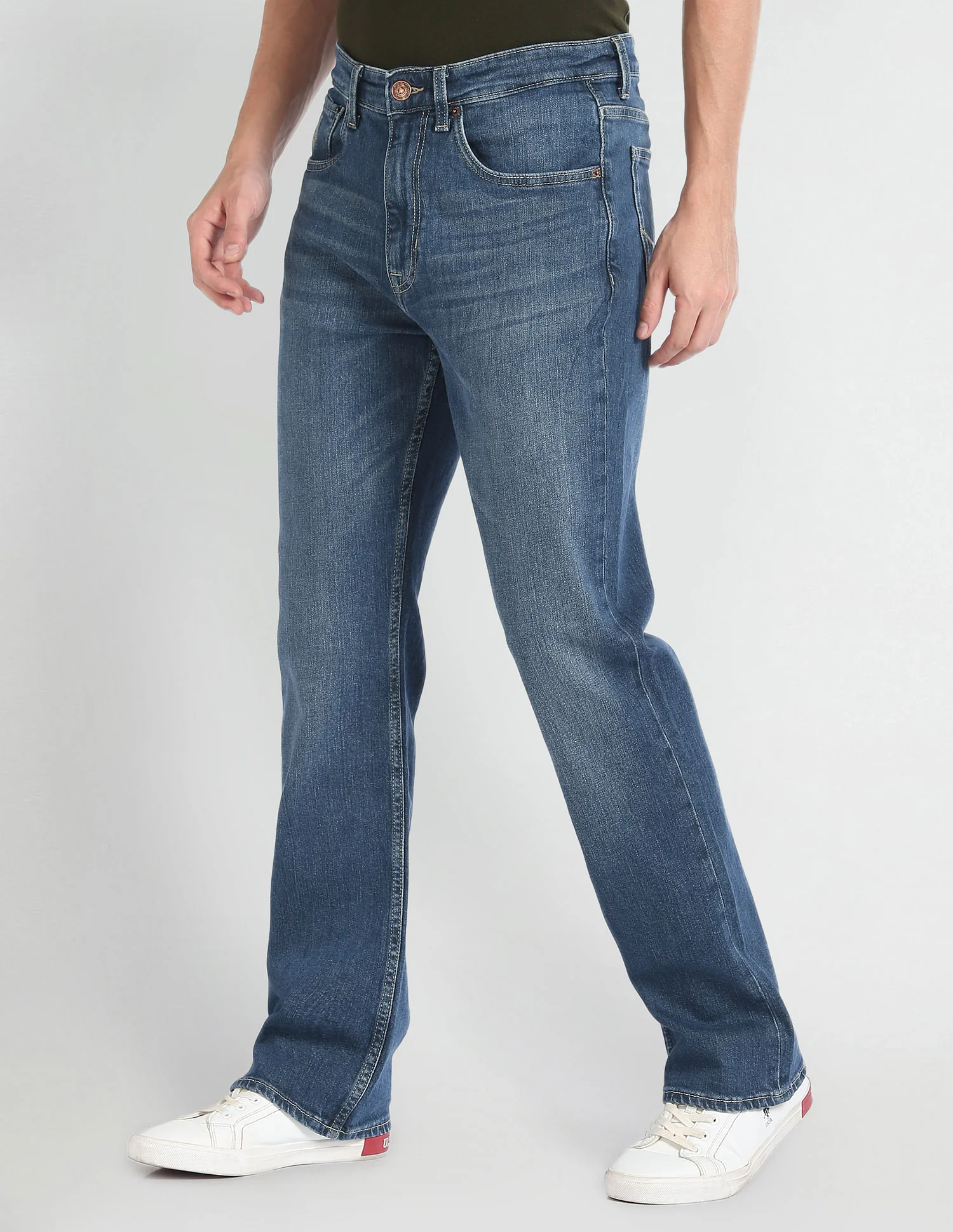 Connor Bootcut Fit Blue Jeans - Image 4