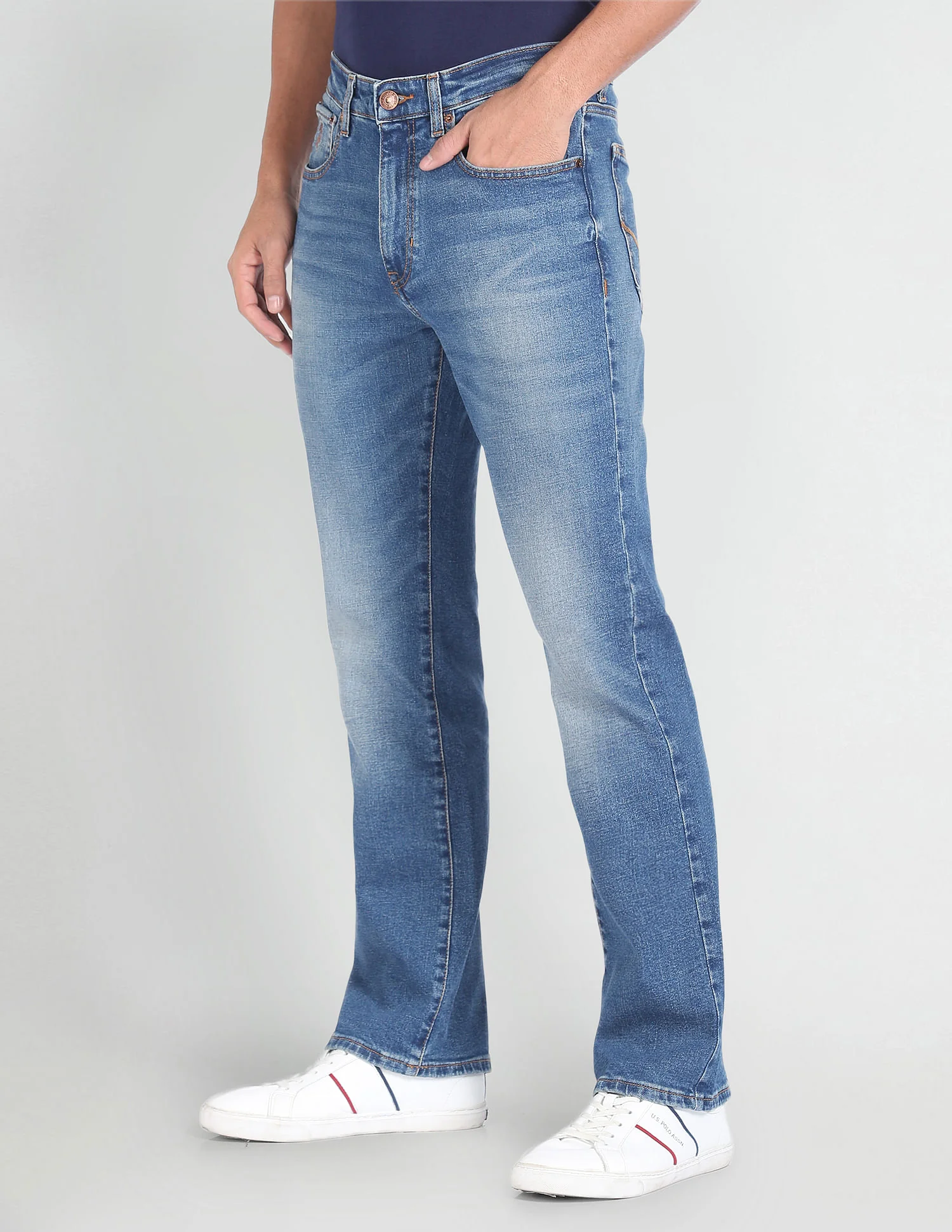 Connor Bootcut Fit Blue Jeans - Image 4