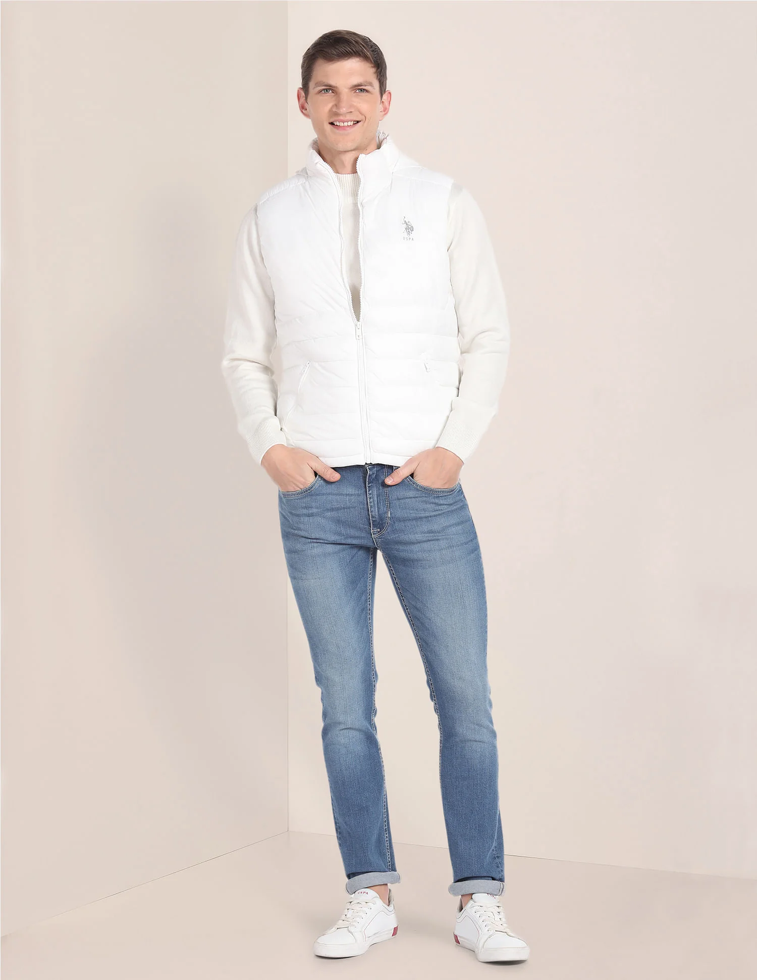 Consealed Hood Sleeveless Jacket - Image 3