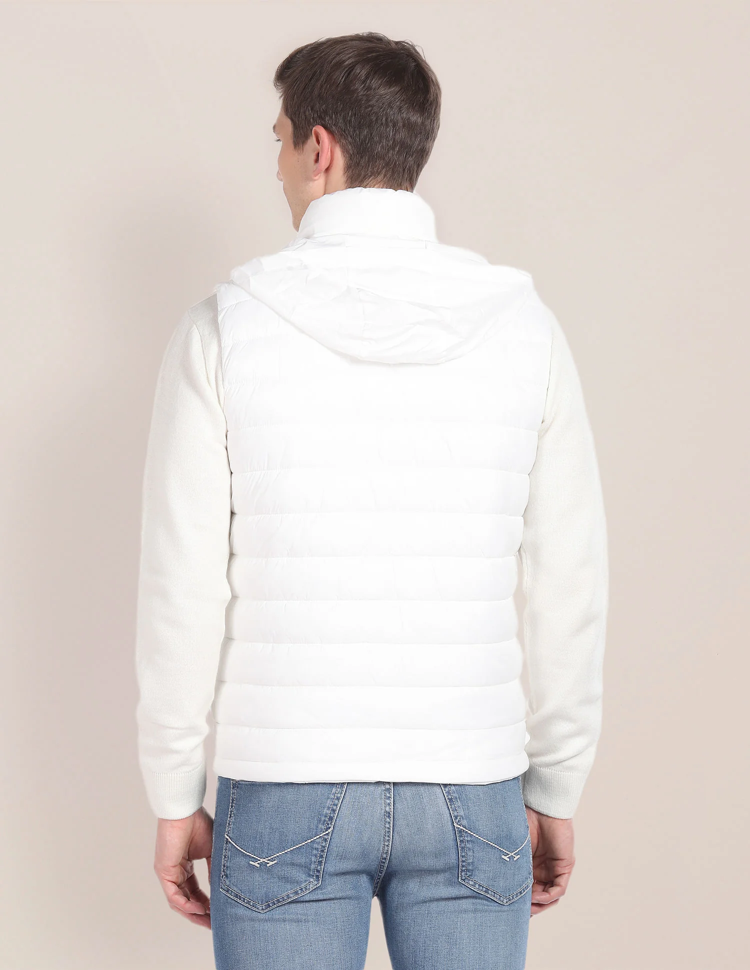 Consealed Hood Sleeveless Jacket - Image 5