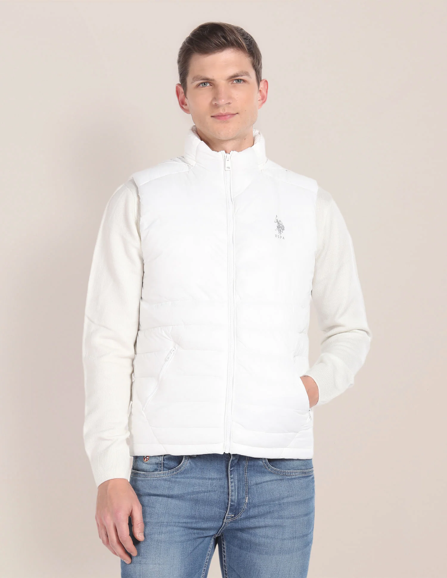 Consealed Hood Sleeveless Jacket - Image 6