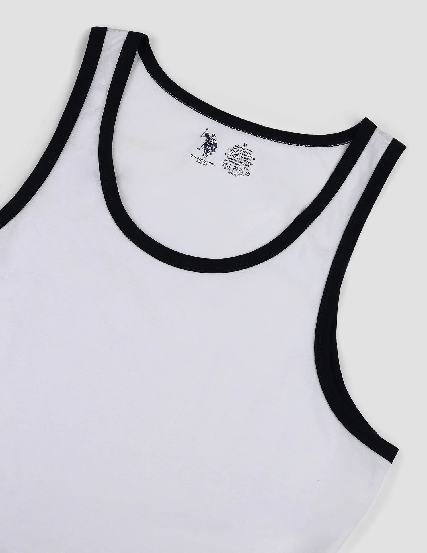 Contrast Binding Cotton OEV01 Vest - Pack Of 1 - Image 2