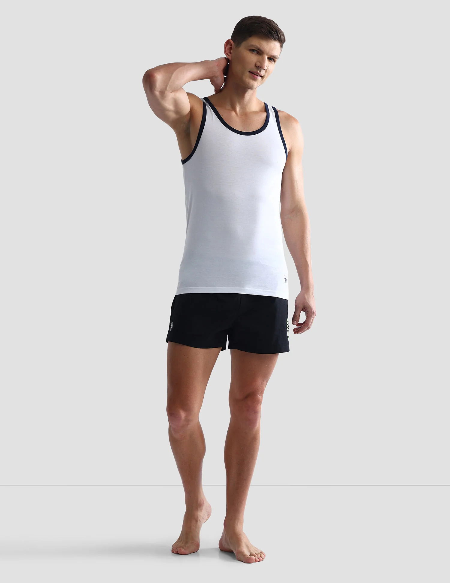Contrast Binding Cotton OEV01 Vest - Pack Of 1 - Image 3
