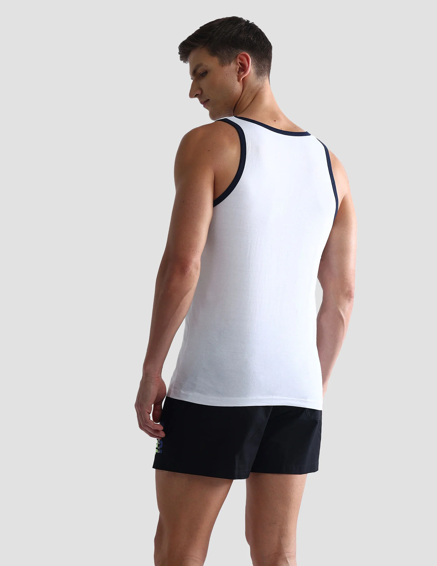 Contrast Binding Cotton OEV01 Vest - Pack Of 1 - Image 5