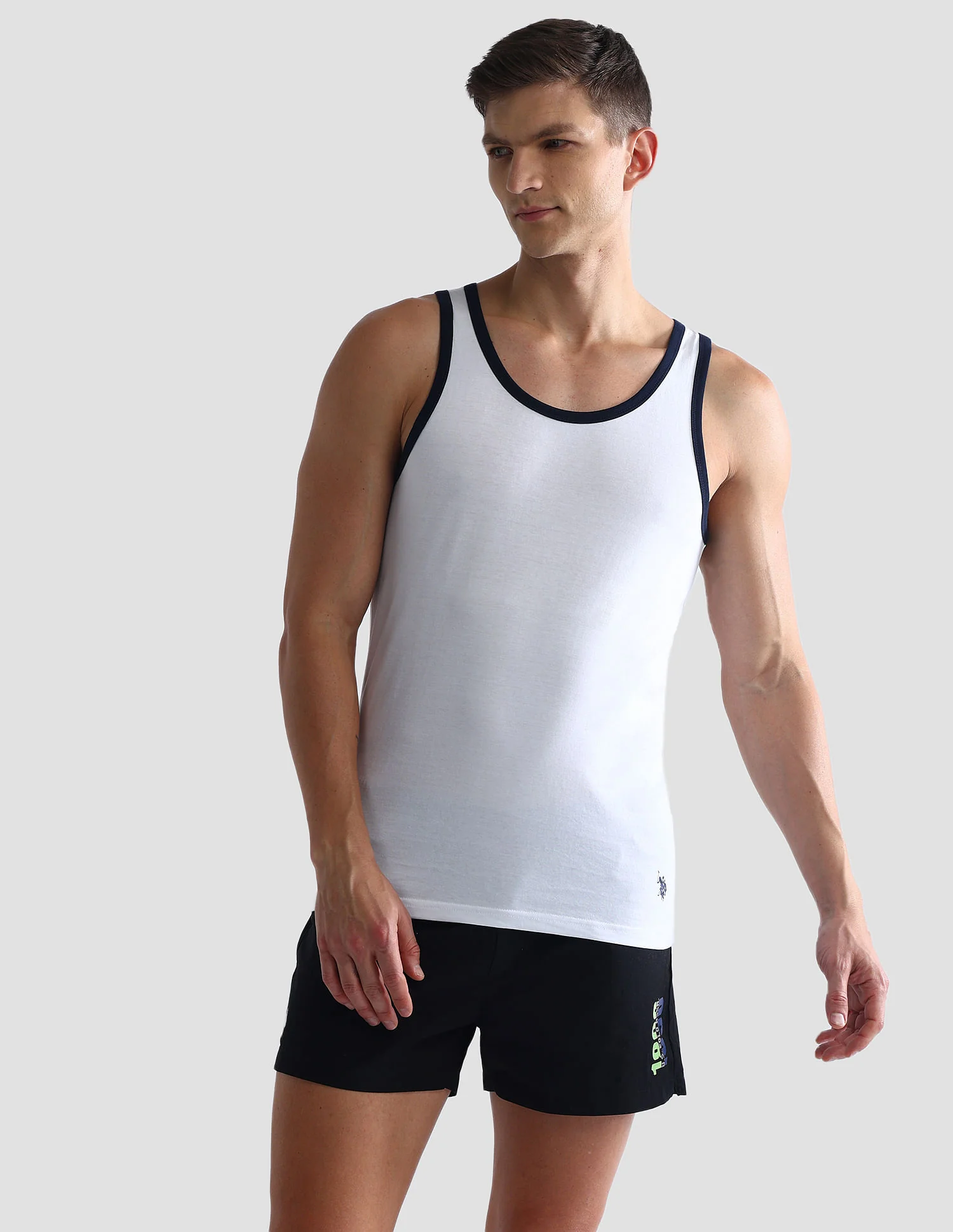 Contrast Binding Cotton OEV01 Vest - Pack Of 1 - Image 6