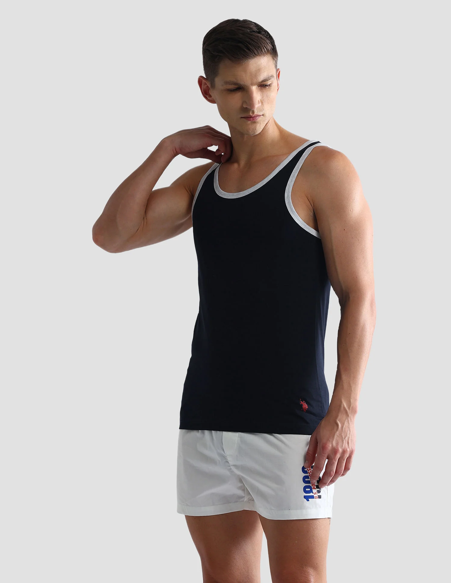 Contrast Binding Cotton OEV01 Vest - Pack Of 1 - Image 4