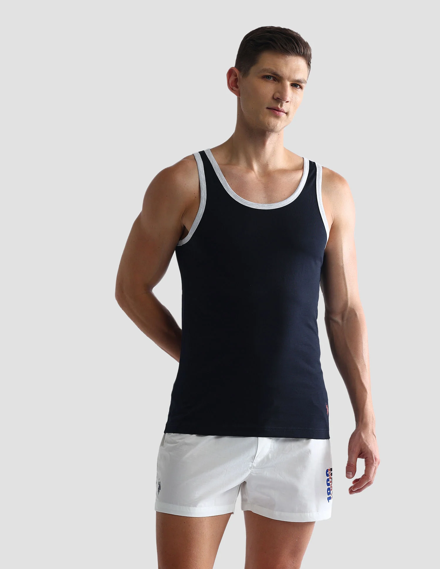 Contrast Binding Cotton OEV01 Vest - Pack Of 1 - Image 6