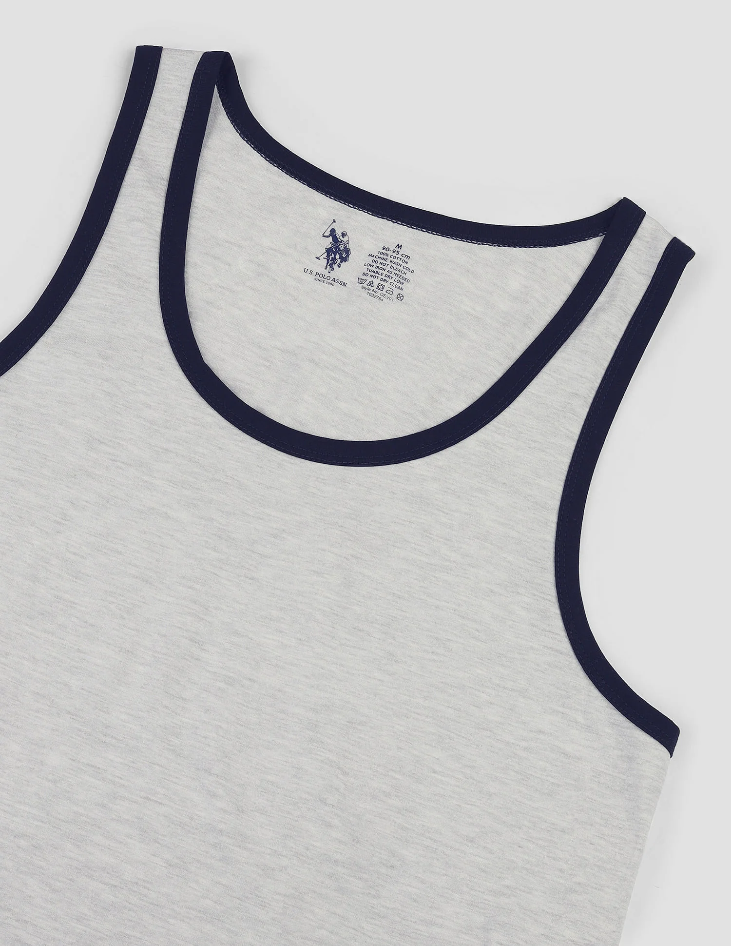 Contrast Binding Cotton OEV01 Vest - Pack Of 1 - Image 2