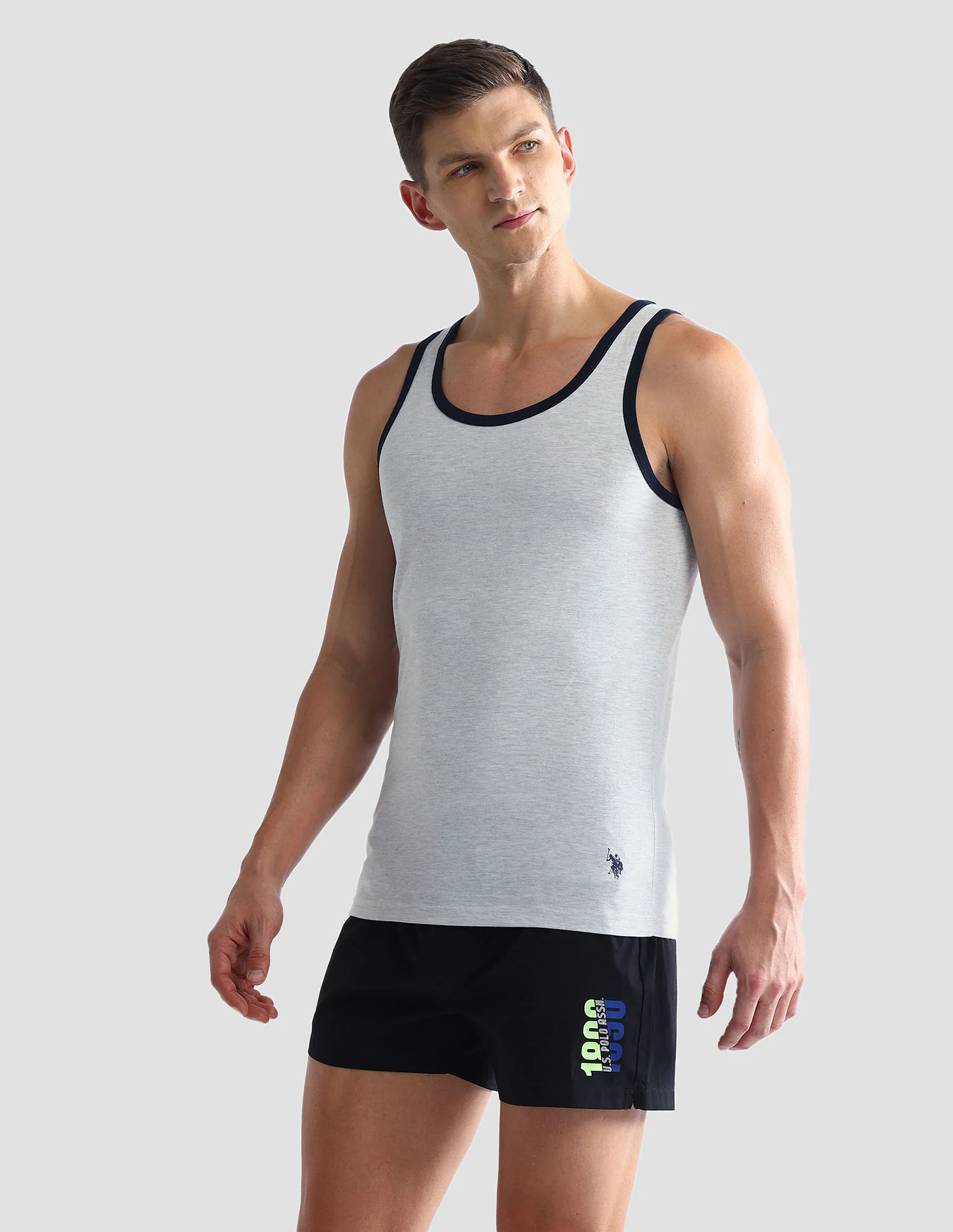 Contrast Binding Cotton OEV01 Vest - Pack Of 1 - Image 4