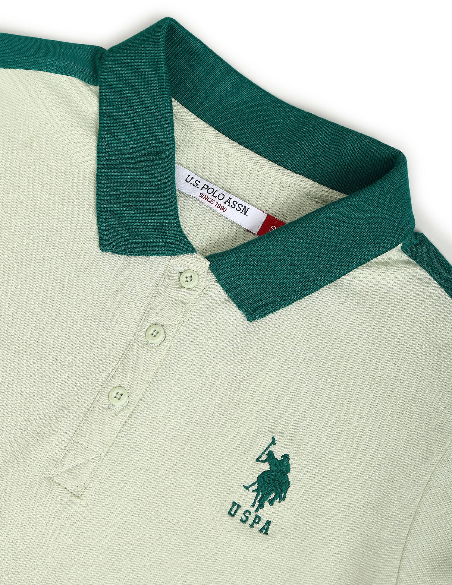 Contrast Detail Slim Polo Shirt - Image 2