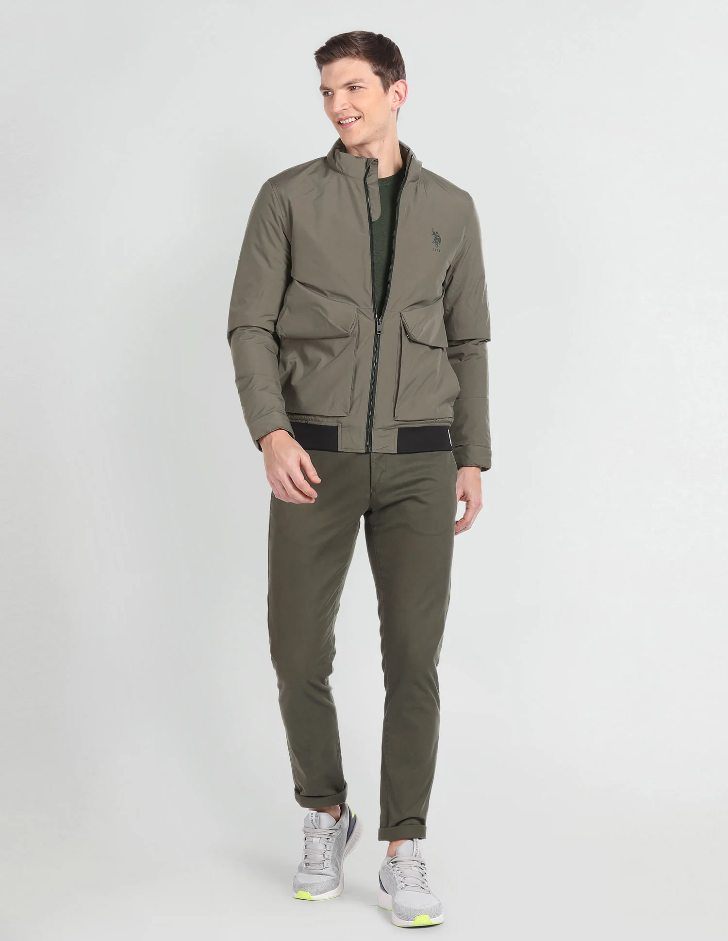 Contrast Hem Lightweight Jacket - Image 3