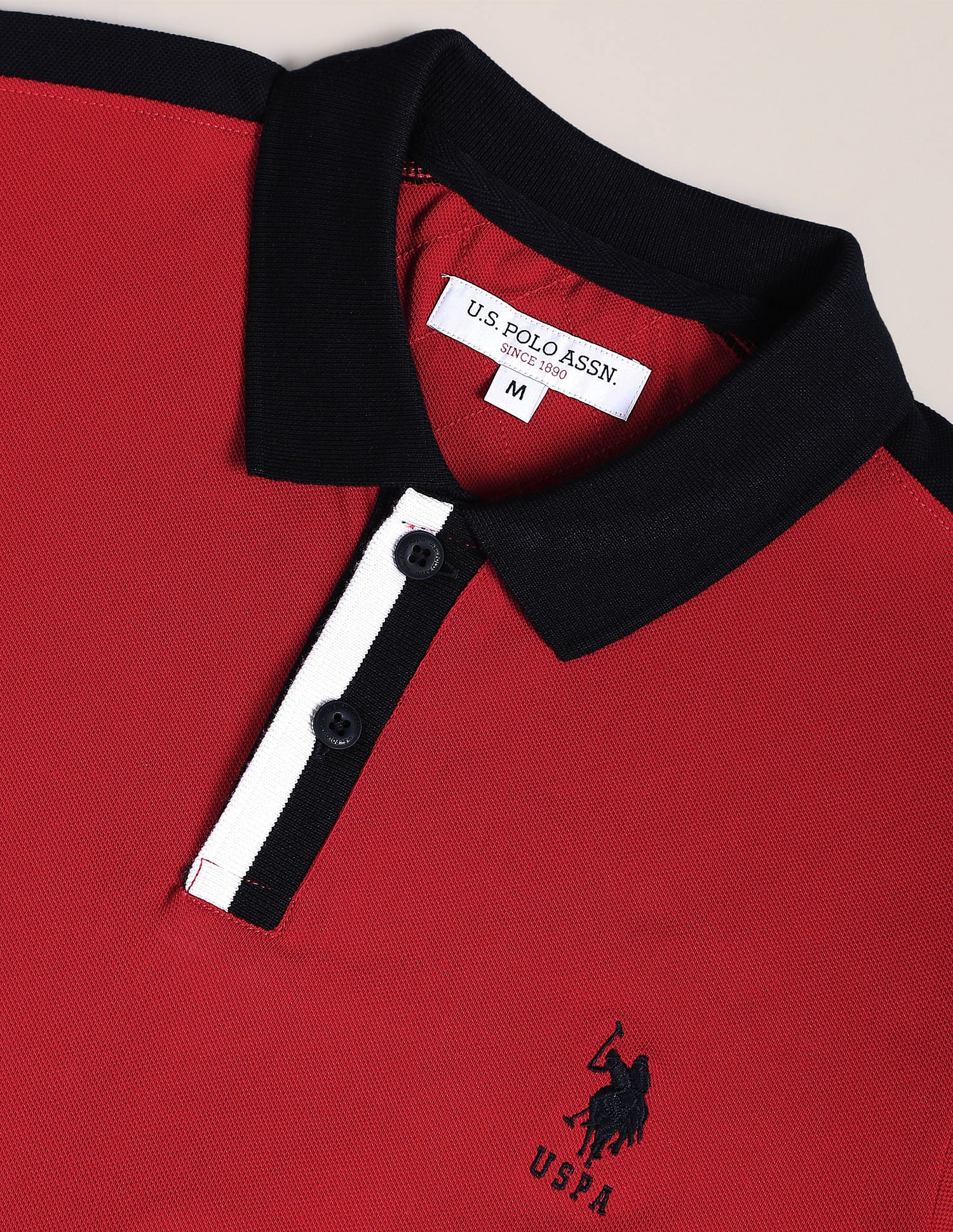 Contrast Placket Cotton Polo Shirt - Image 2
