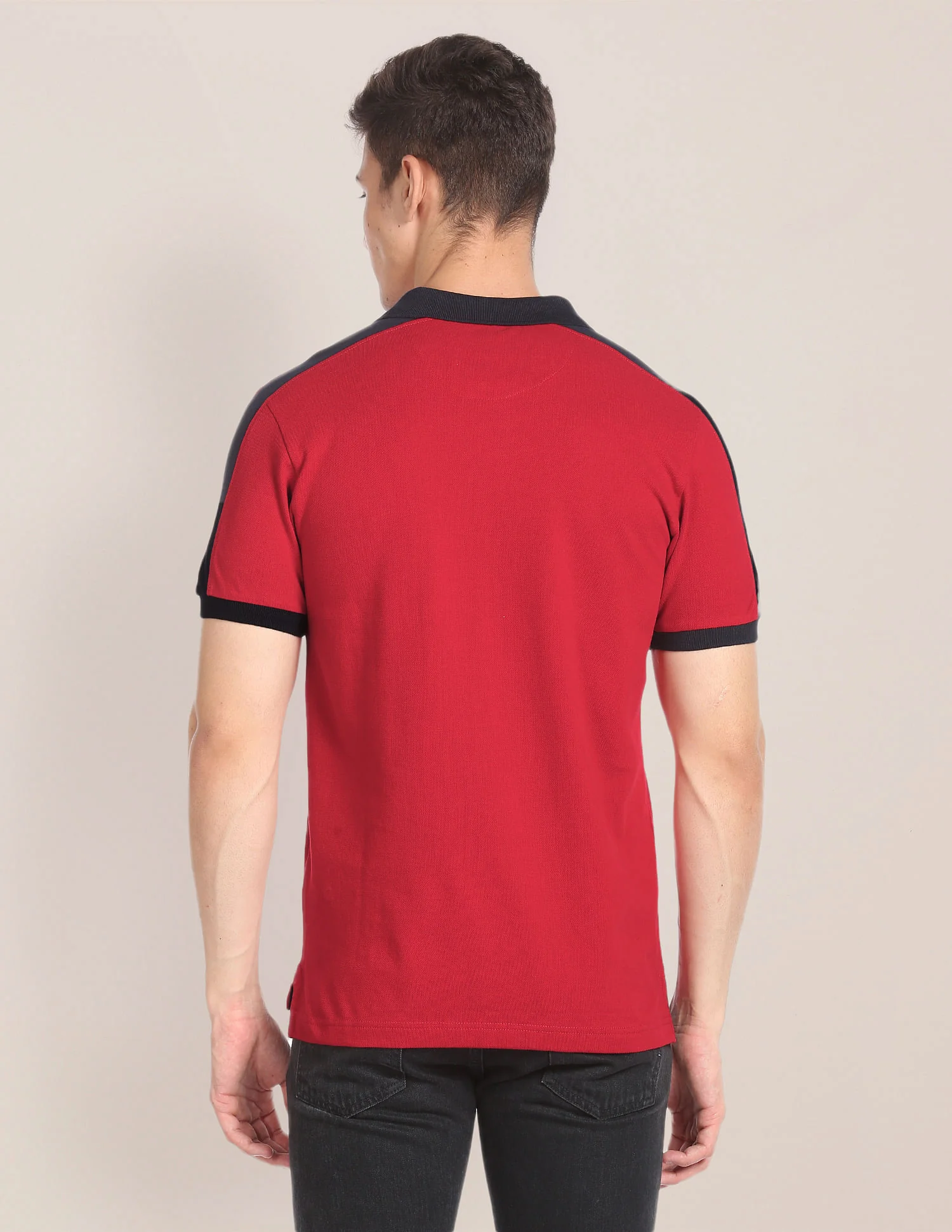 Contrast Placket Cotton Polo Shirt - Image 5