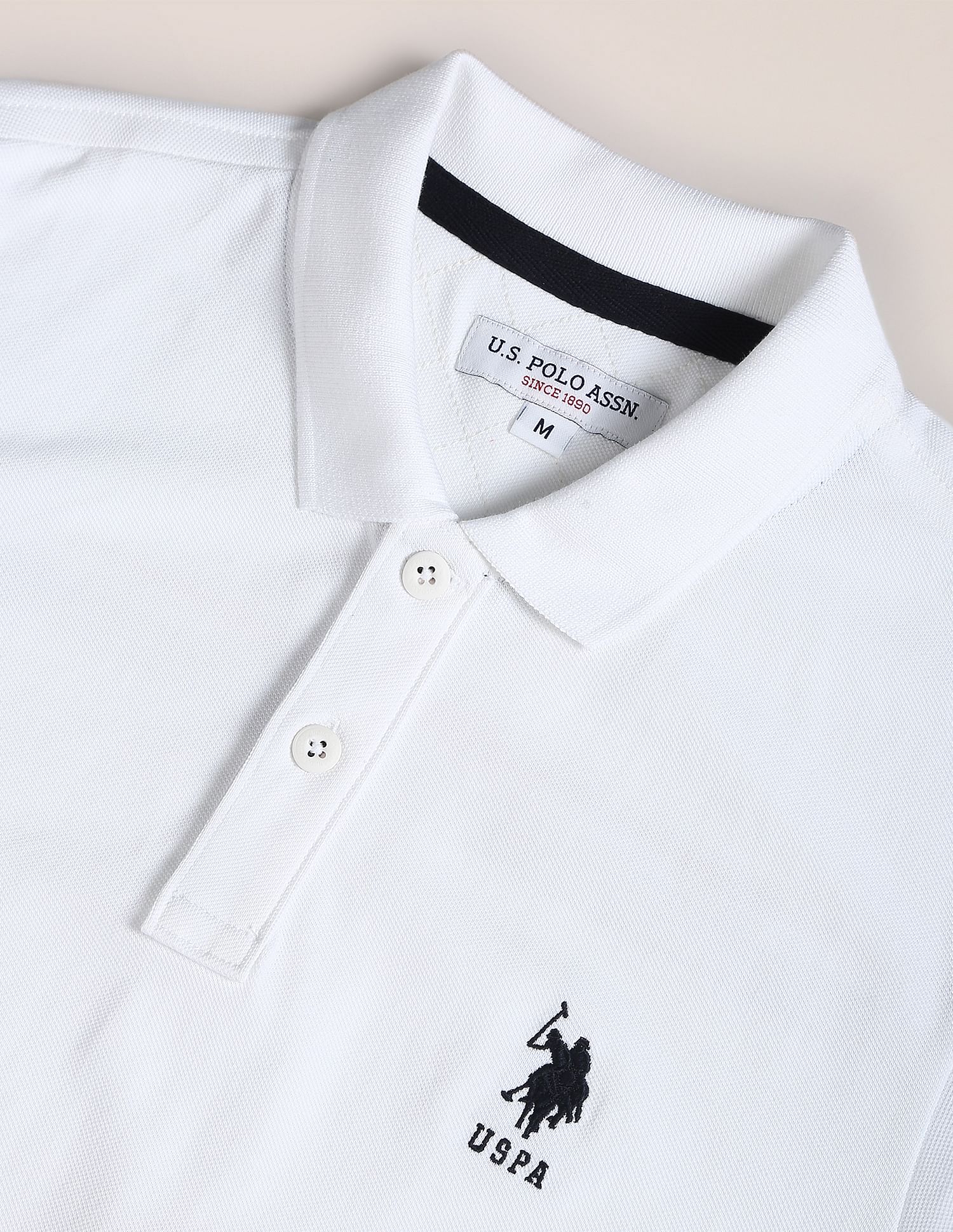 Contrast Placket Solid Polo Shirt - Image 2