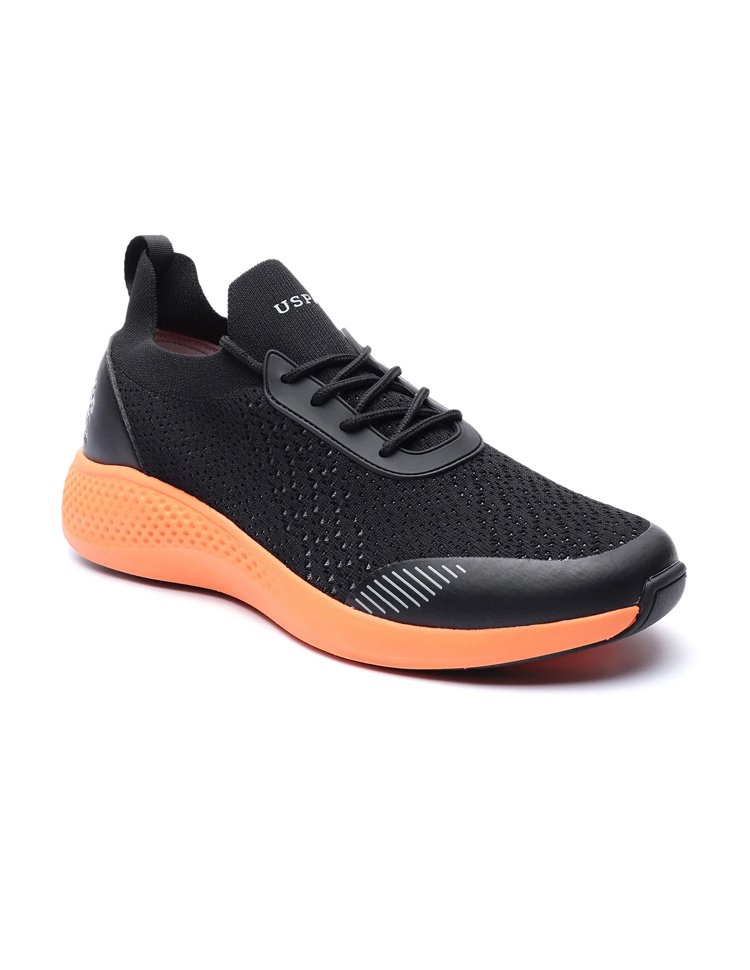 Contrast Sole Knit Castro Sneakers