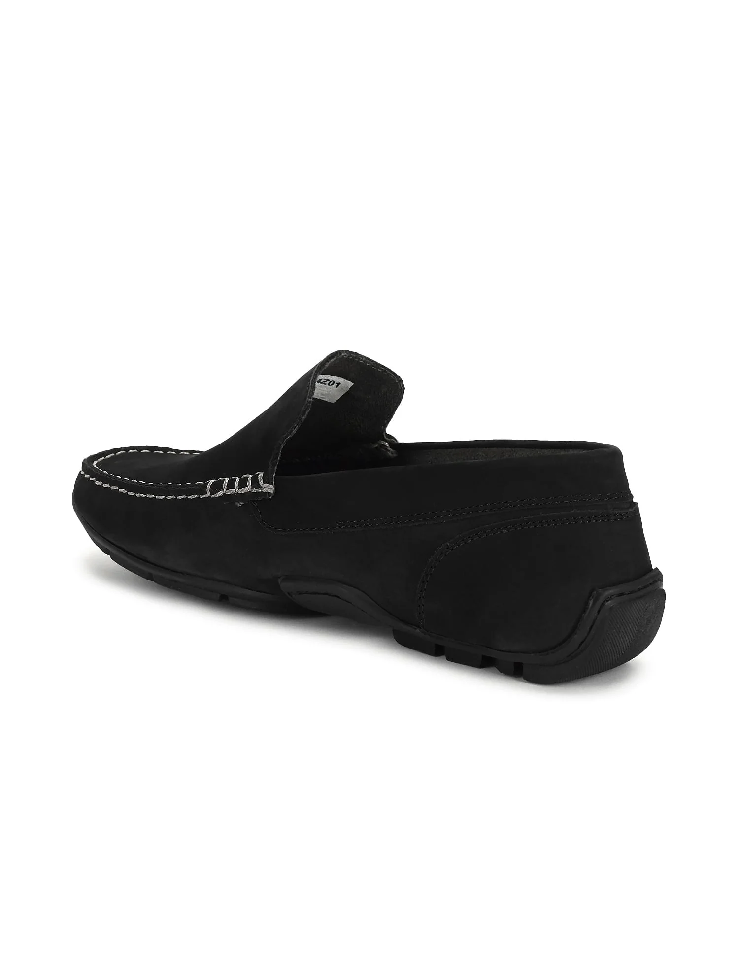 Men Contrast Stitch Leather Jabbar Loafers - Image 3