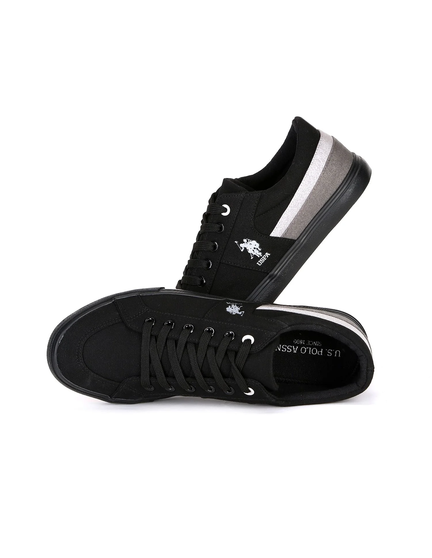 Men Contrast Stripe Canvas Clarkin Sneakers - Image 3