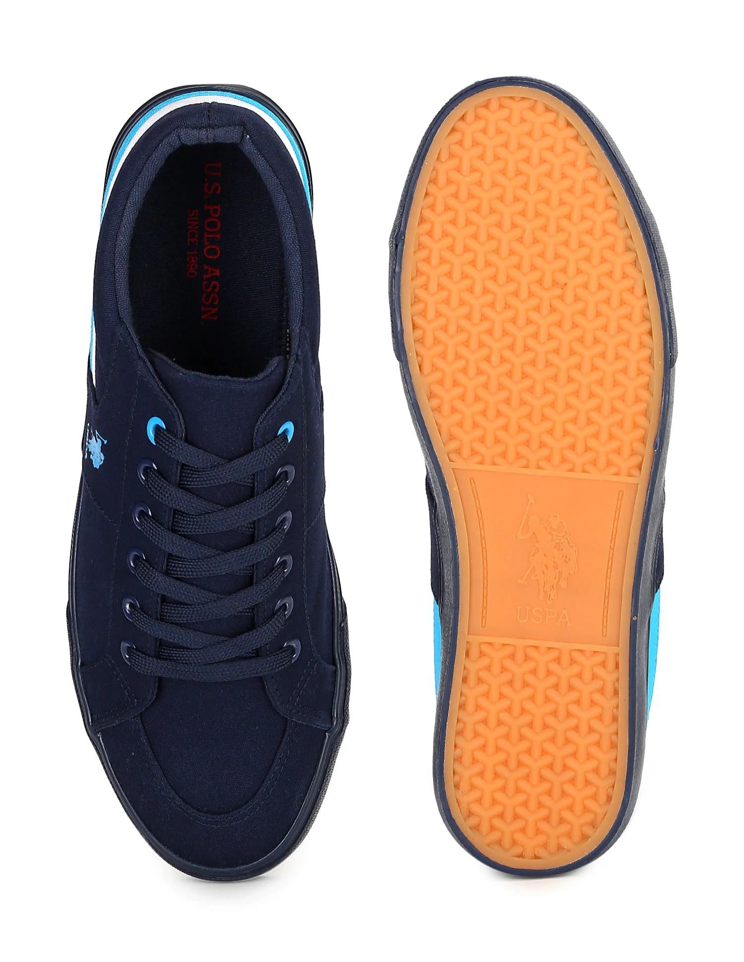 Contrast Stripe Canvas Clarkin Sneakers - Image 5