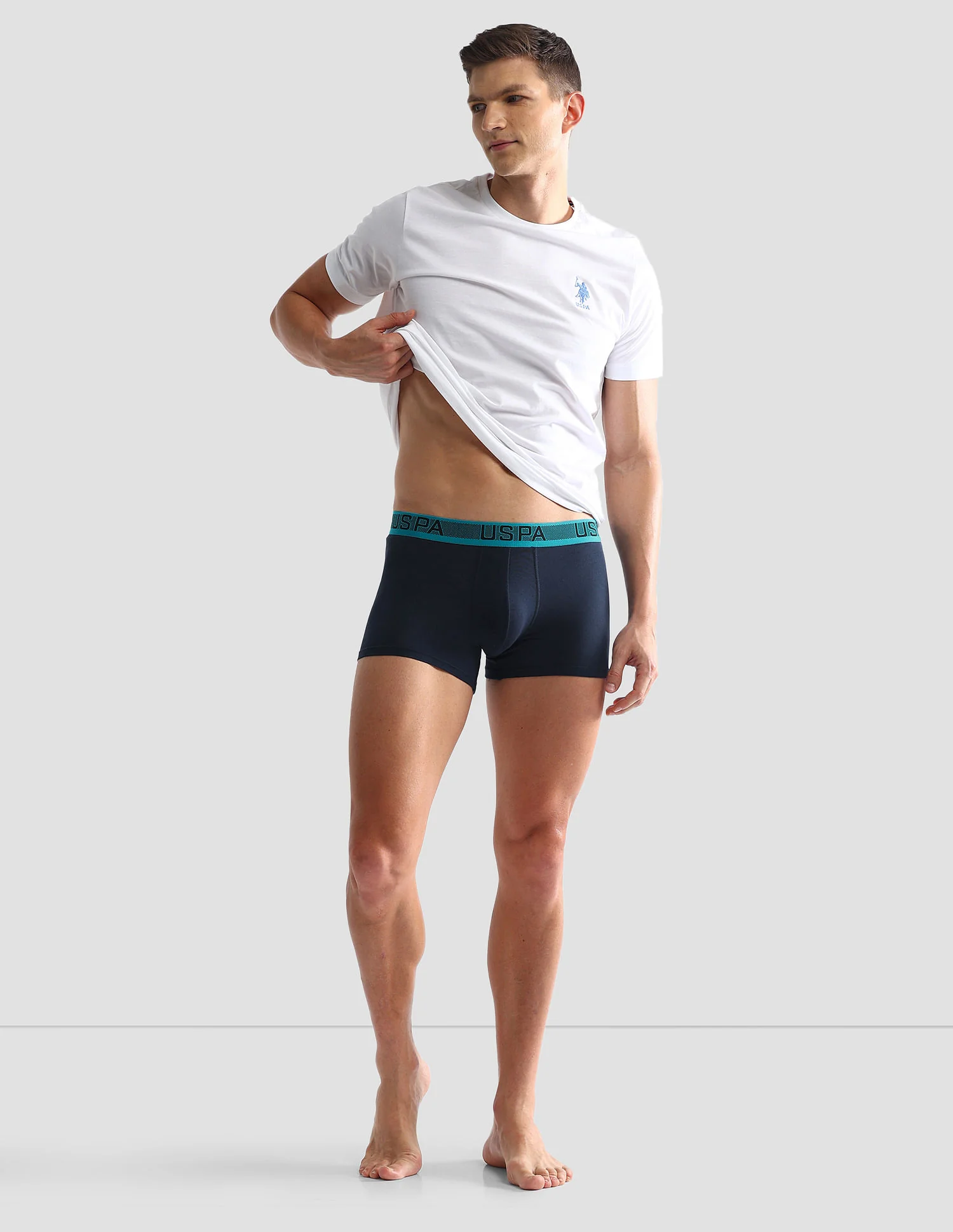 Contrast Waist Cotton Stretch OET04 Trunks - Pack Of 1 - Image 3