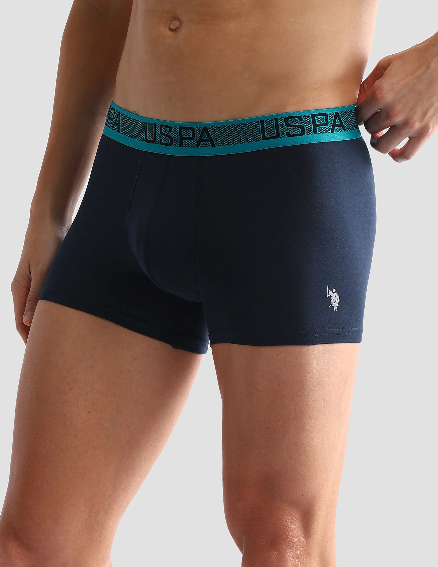 Contrast Waist Cotton Stretch OET04 Trunks - Pack Of 1 - Image 4