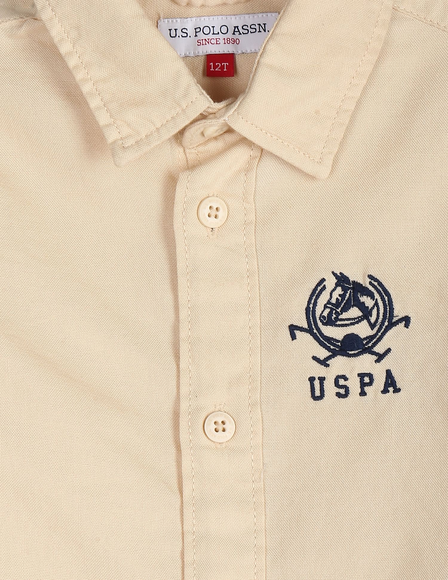 Convertible Cuff Solid Cotton Shirt - Image 3