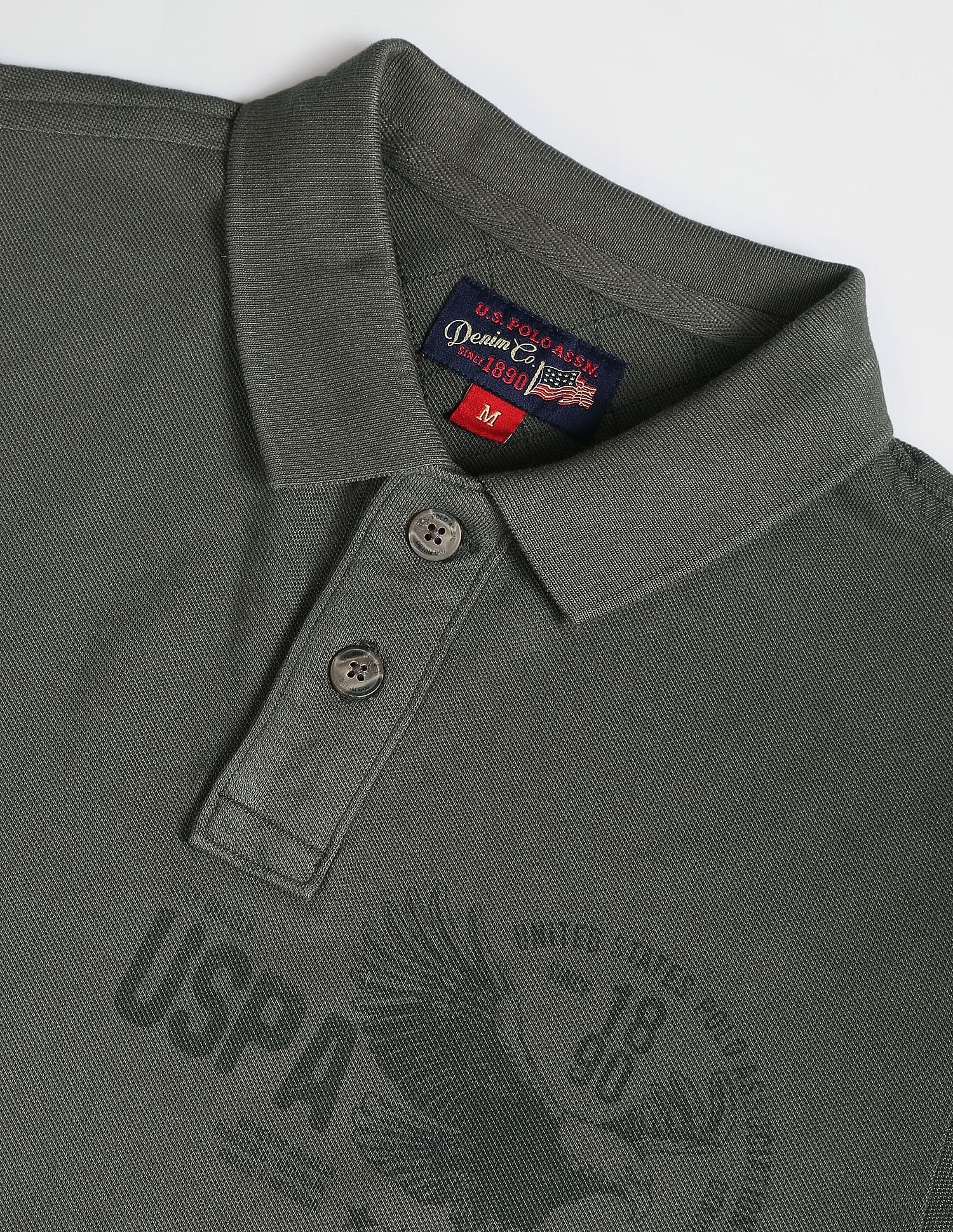 Cotton Brand Print Polo Shirt - Image 2